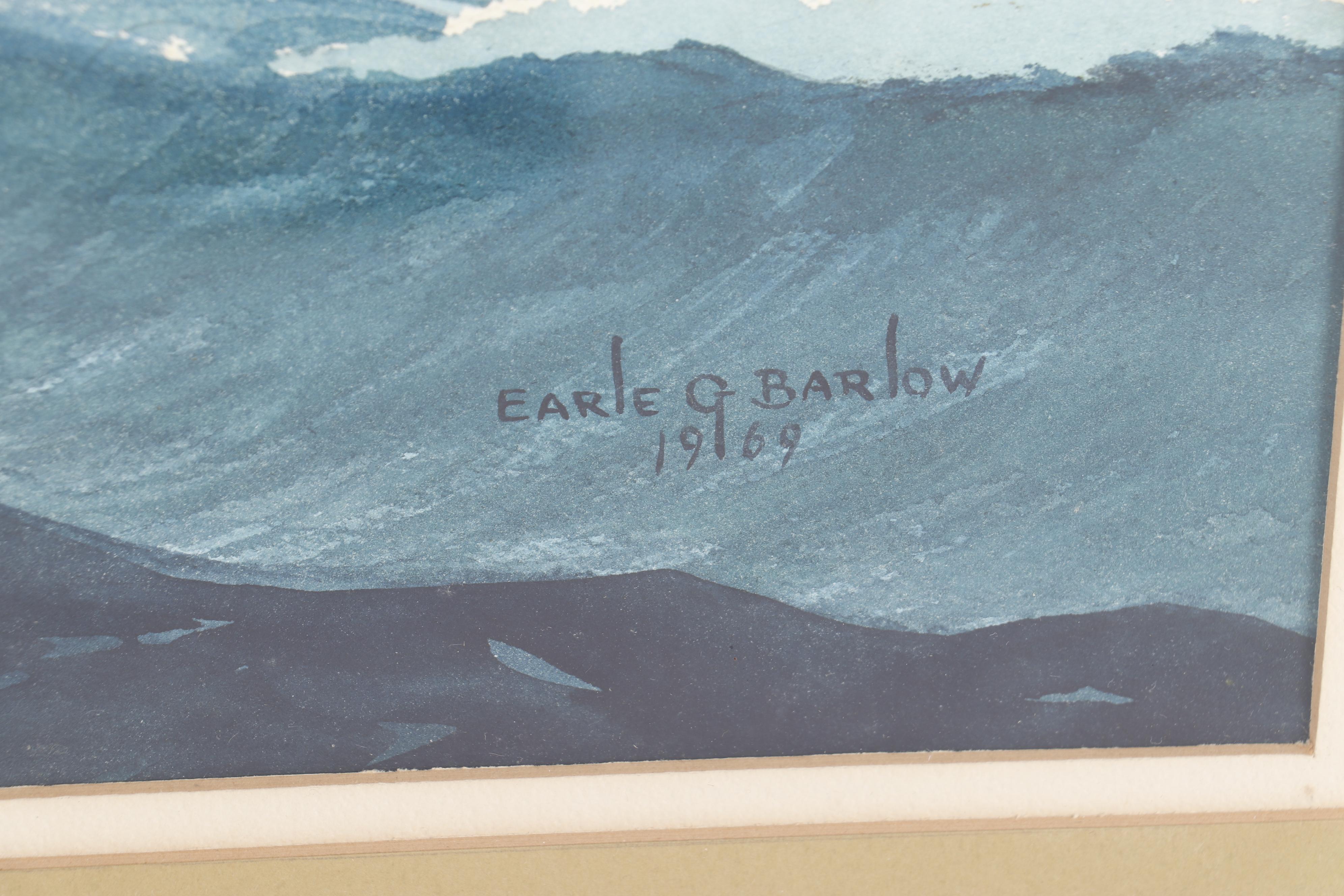 Earle G. Barlow Watercolor Painting