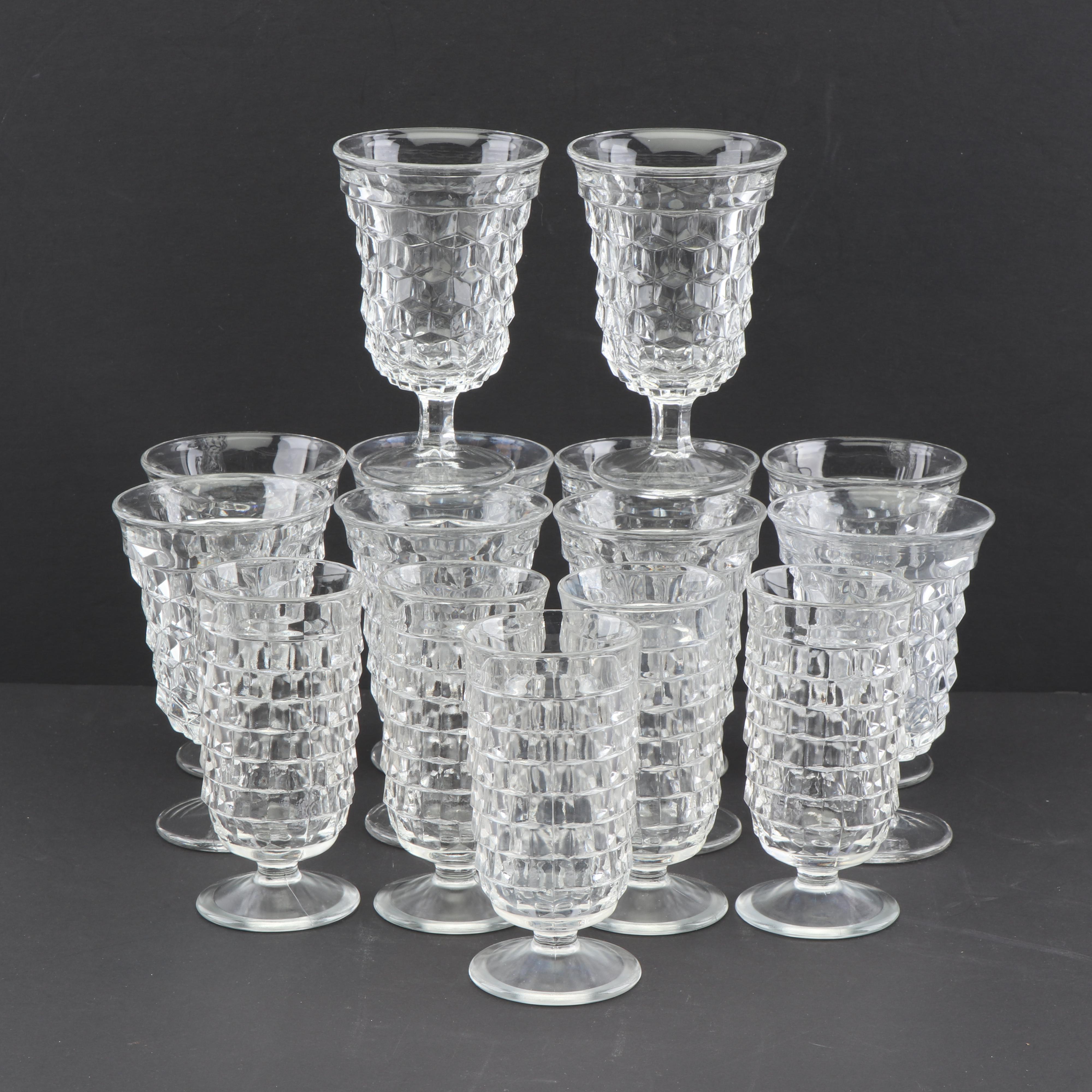 Fostoria "American Clear" Iced Tea Glasses and Water Goblets