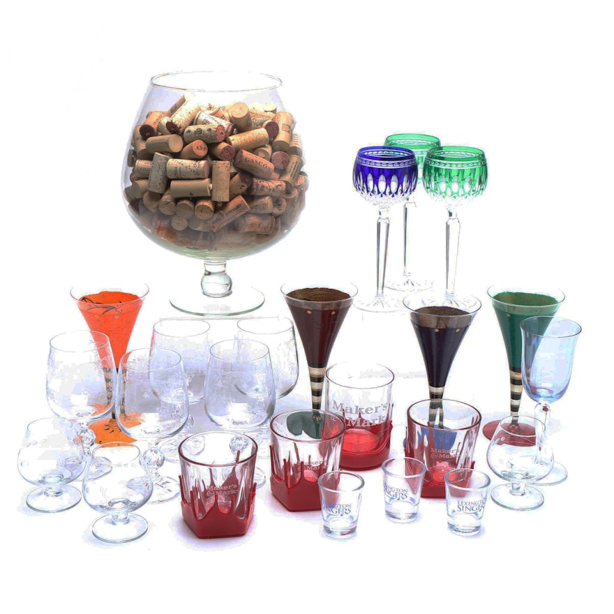 Assorted Glassware and Drinkware Including Waterford