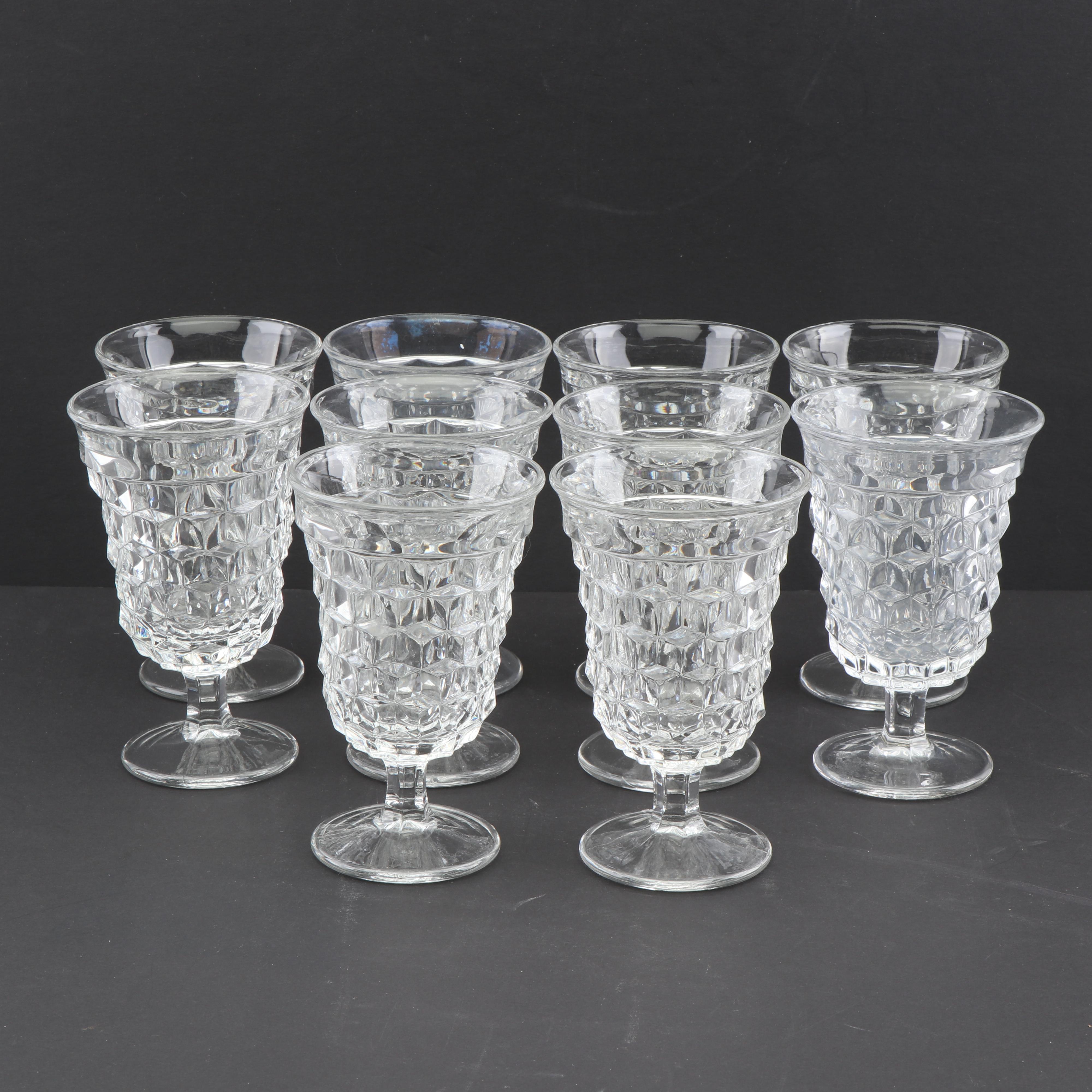 Fostoria "American Clear" Iced Tea Glasses and Water Goblets