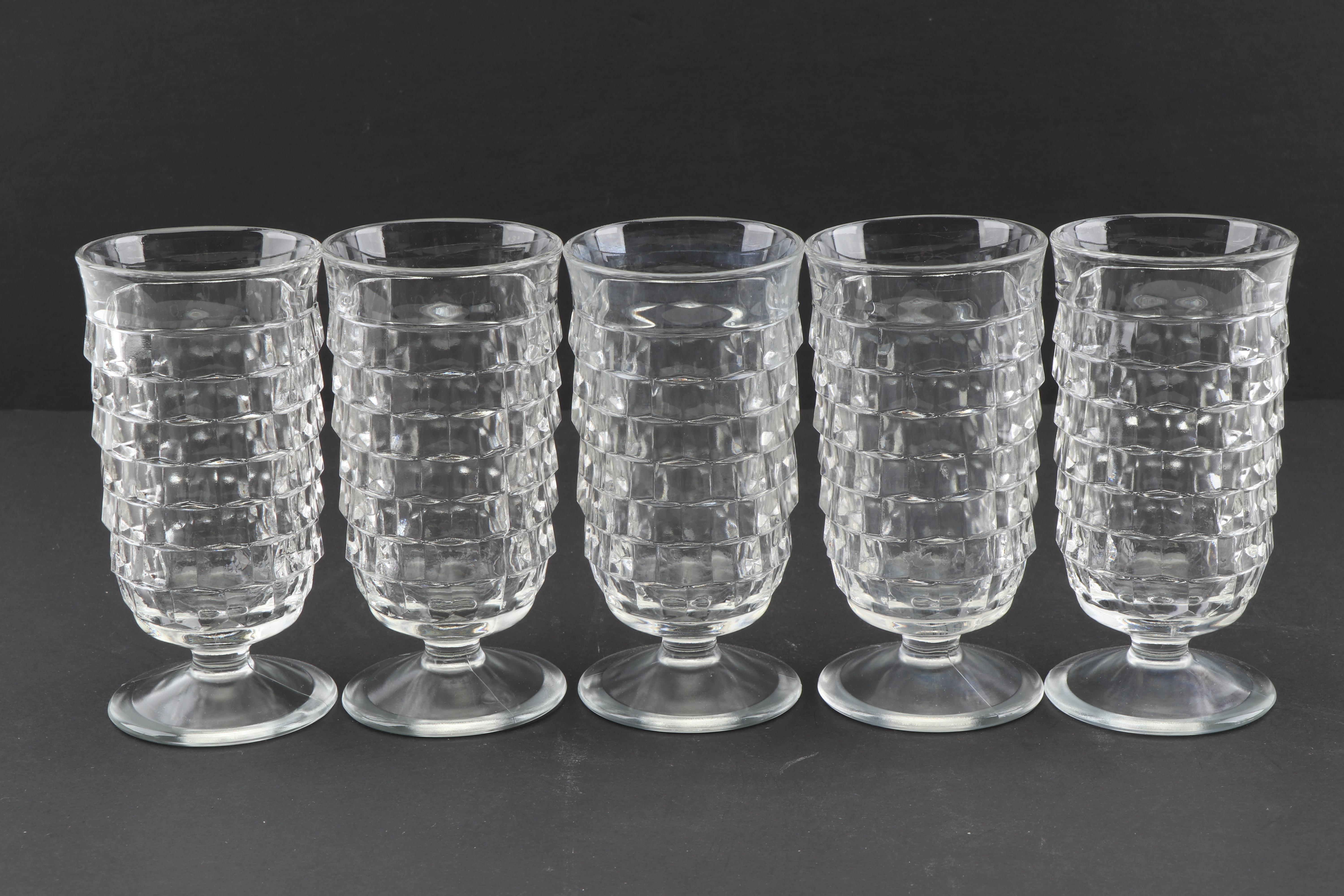 Fostoria "American Clear" Iced Tea Glasses and Water Goblets