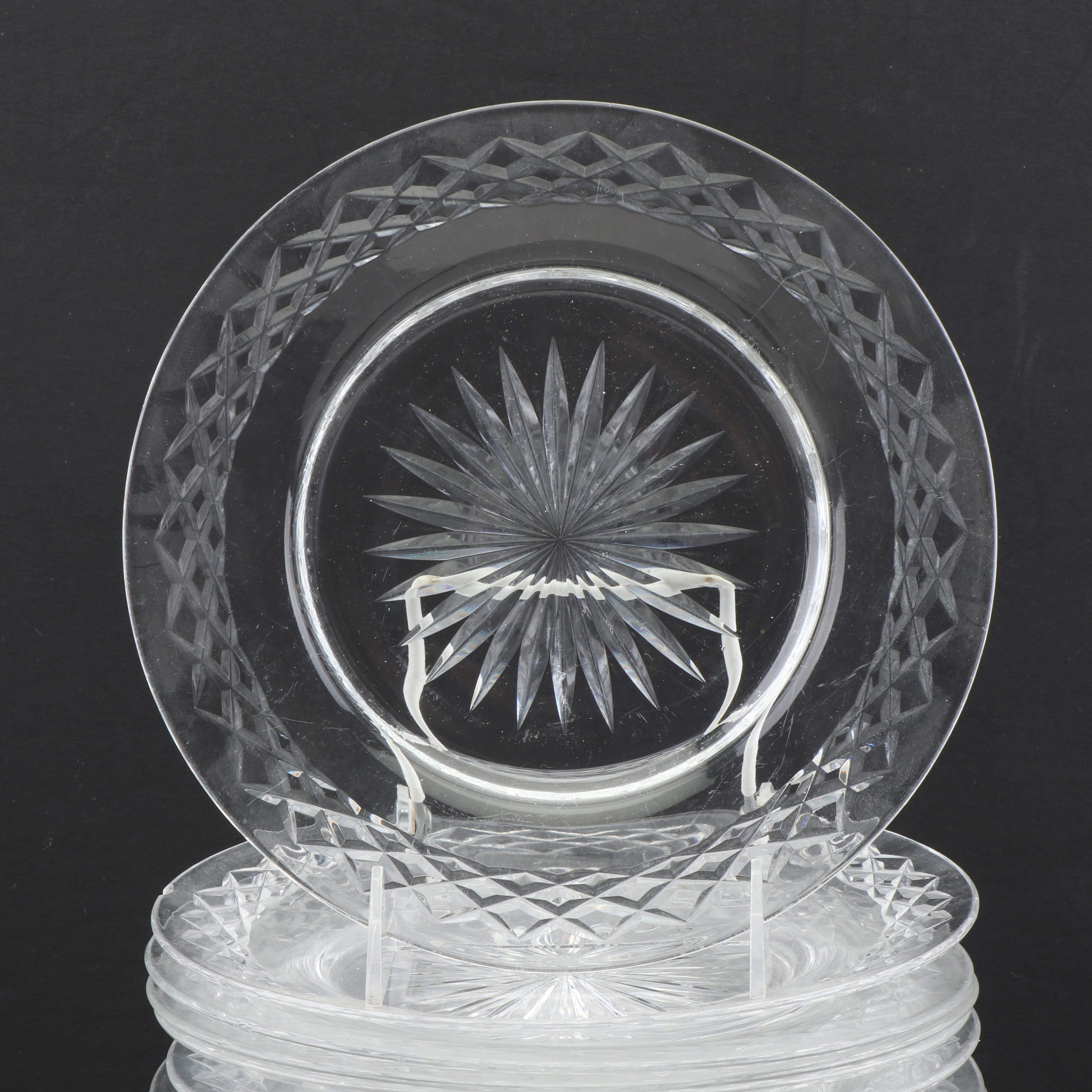 Crystal Tableware including Kosta "Rut Majestic" Luncheon Plates