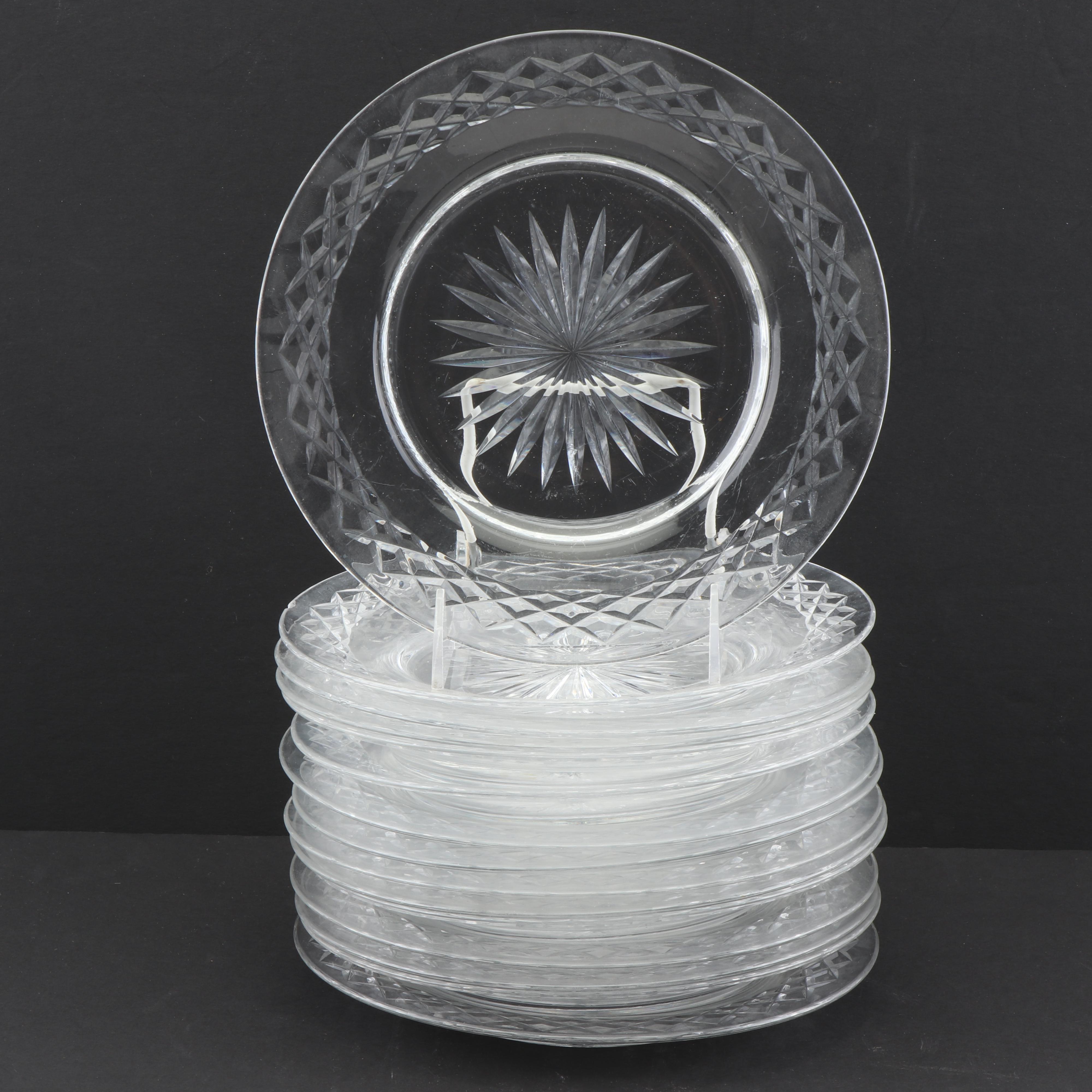 Crystal Tableware including Kosta "Rut Majestic" Luncheon Plates