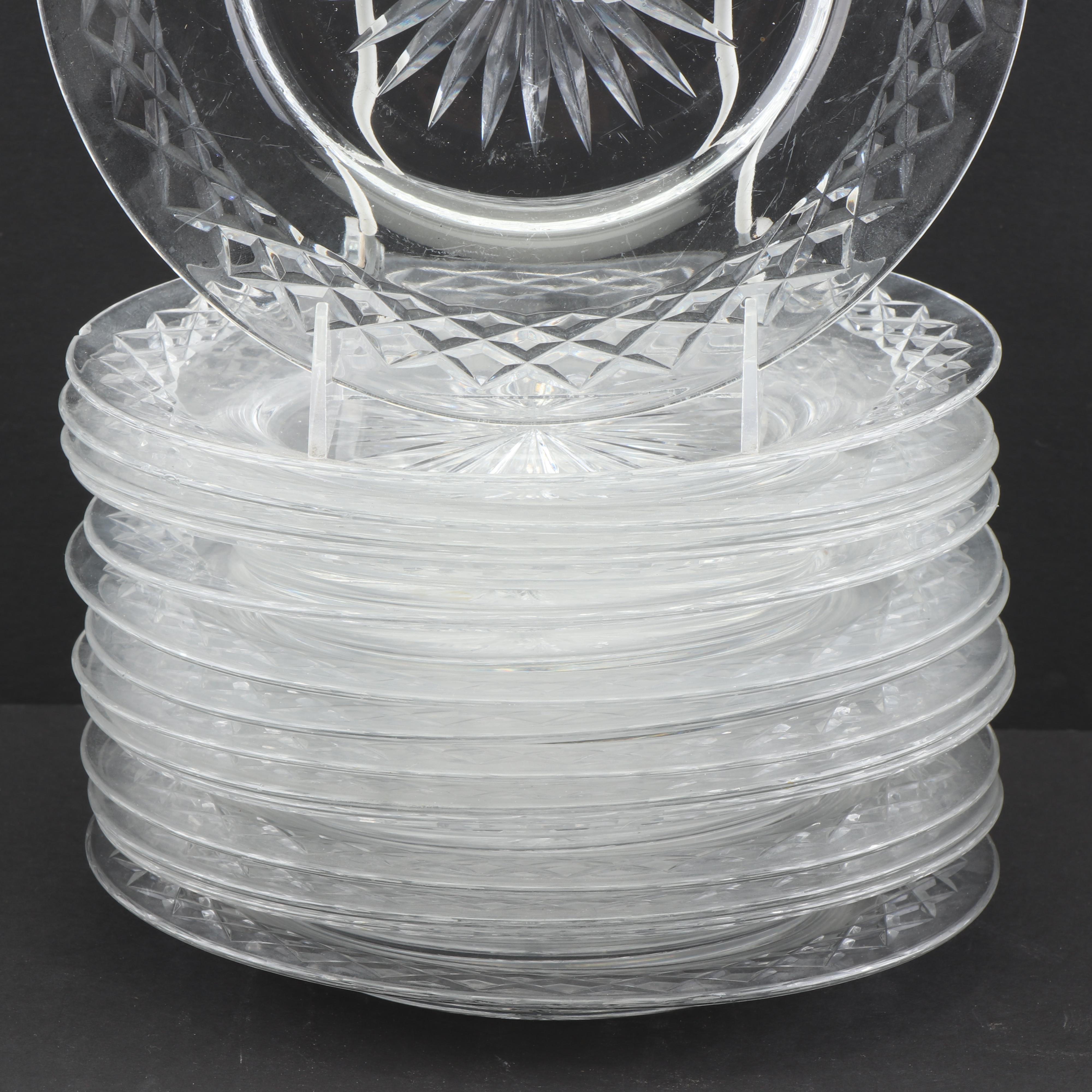 Crystal Tableware including Kosta "Rut Majestic" Luncheon Plates