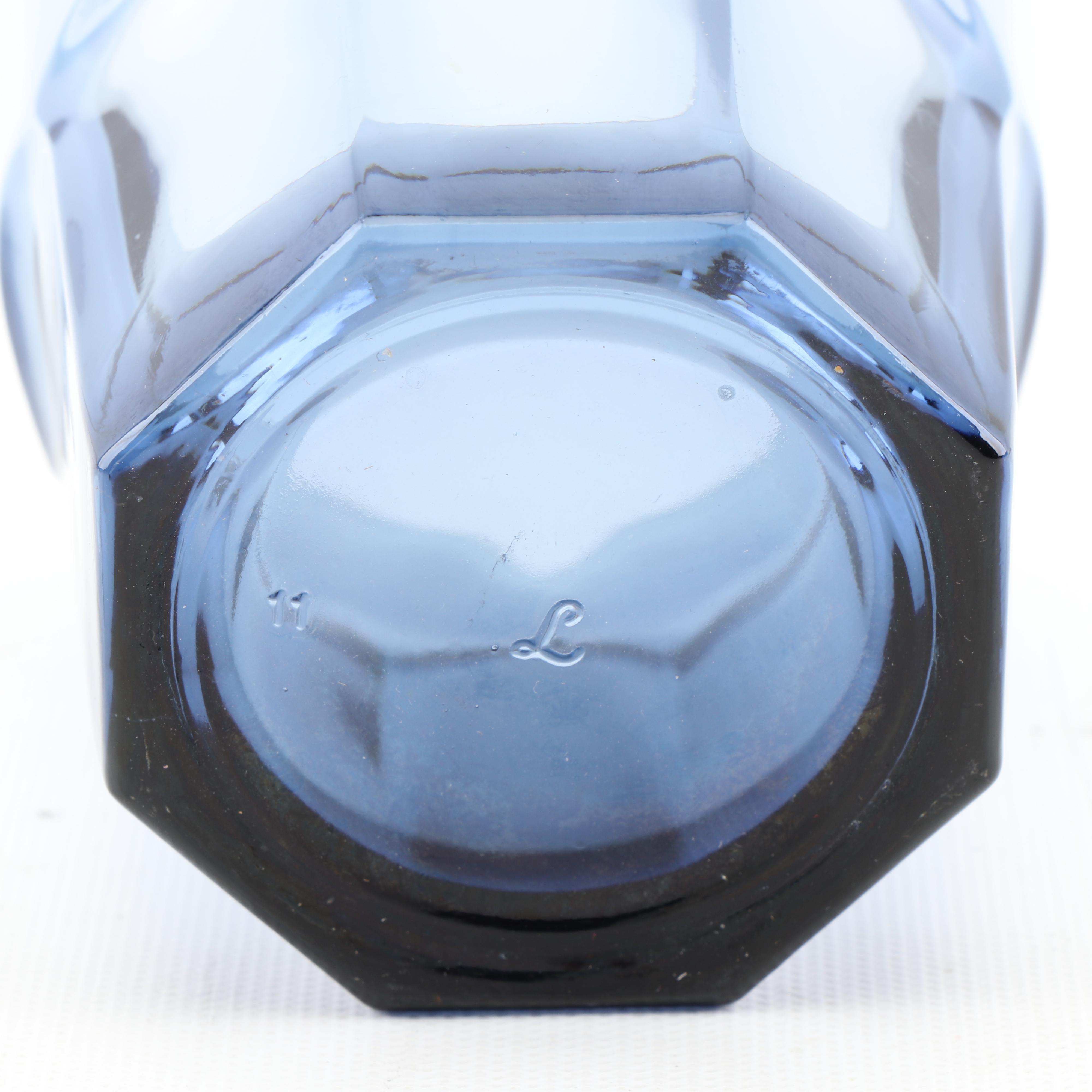 Libbey "Gibraltar Dusky Blue" Iced Tea and Rock Glasses