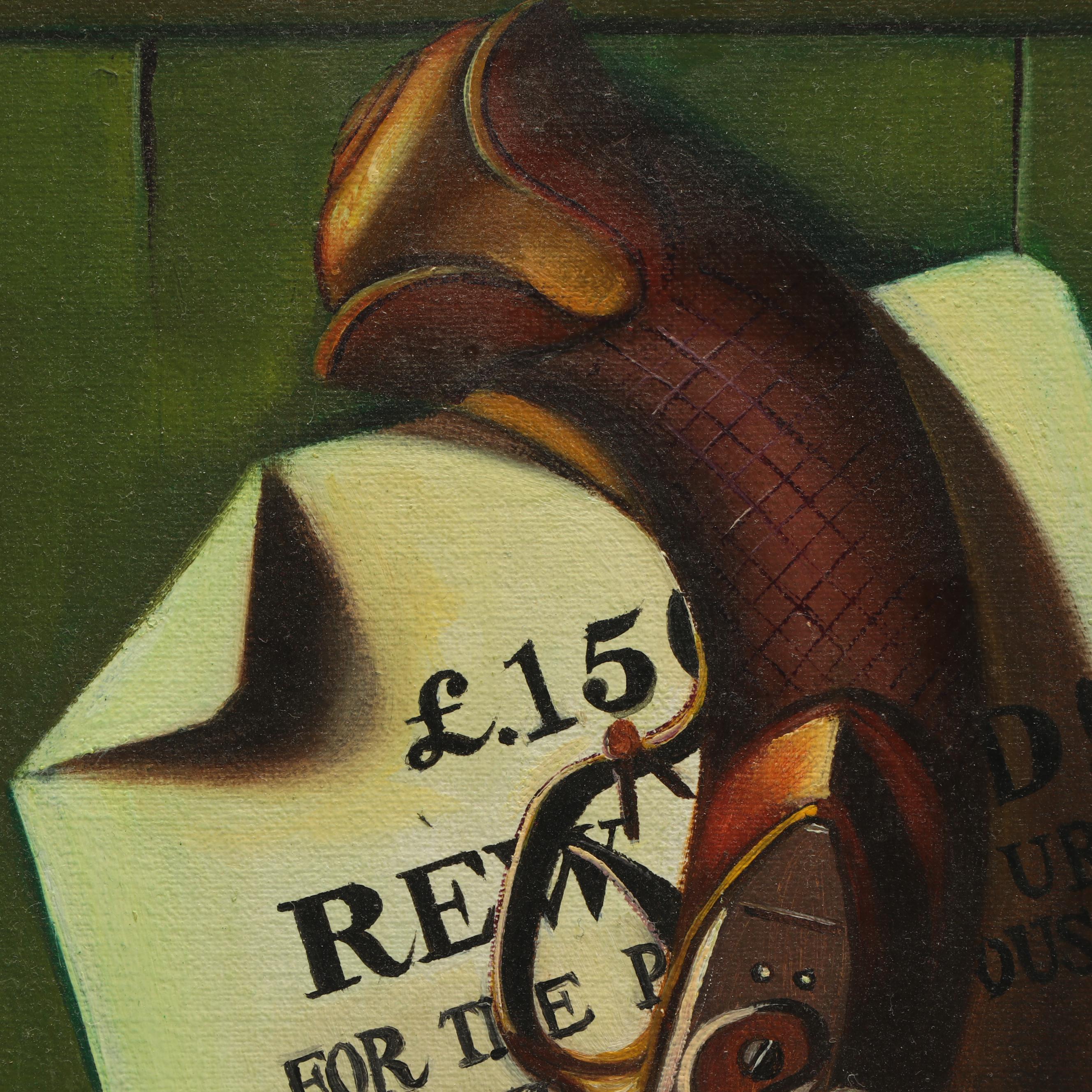 Marcello Trompe L'oeil Still Life Oil Painting