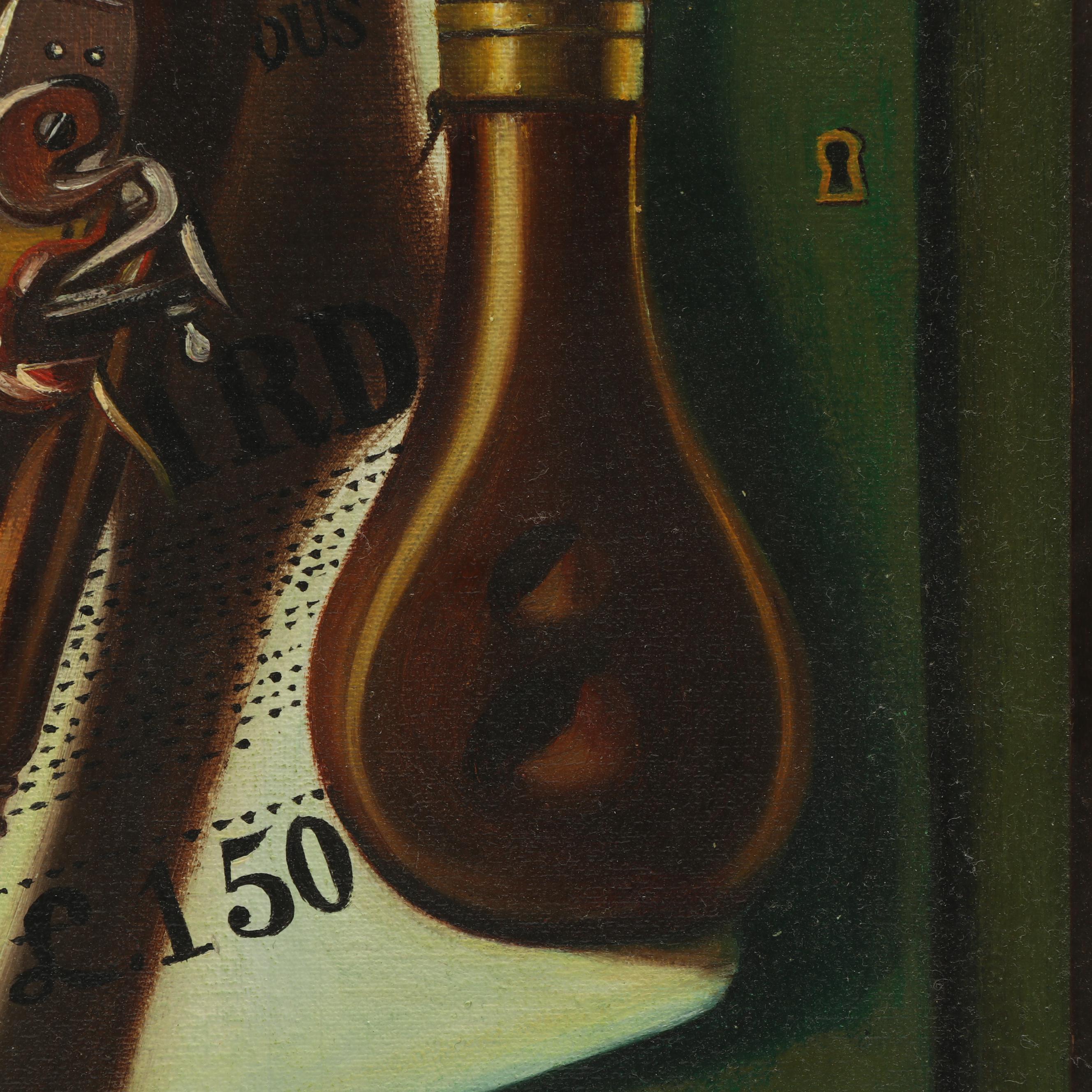 Marcello Trompe L'oeil Still Life Oil Painting