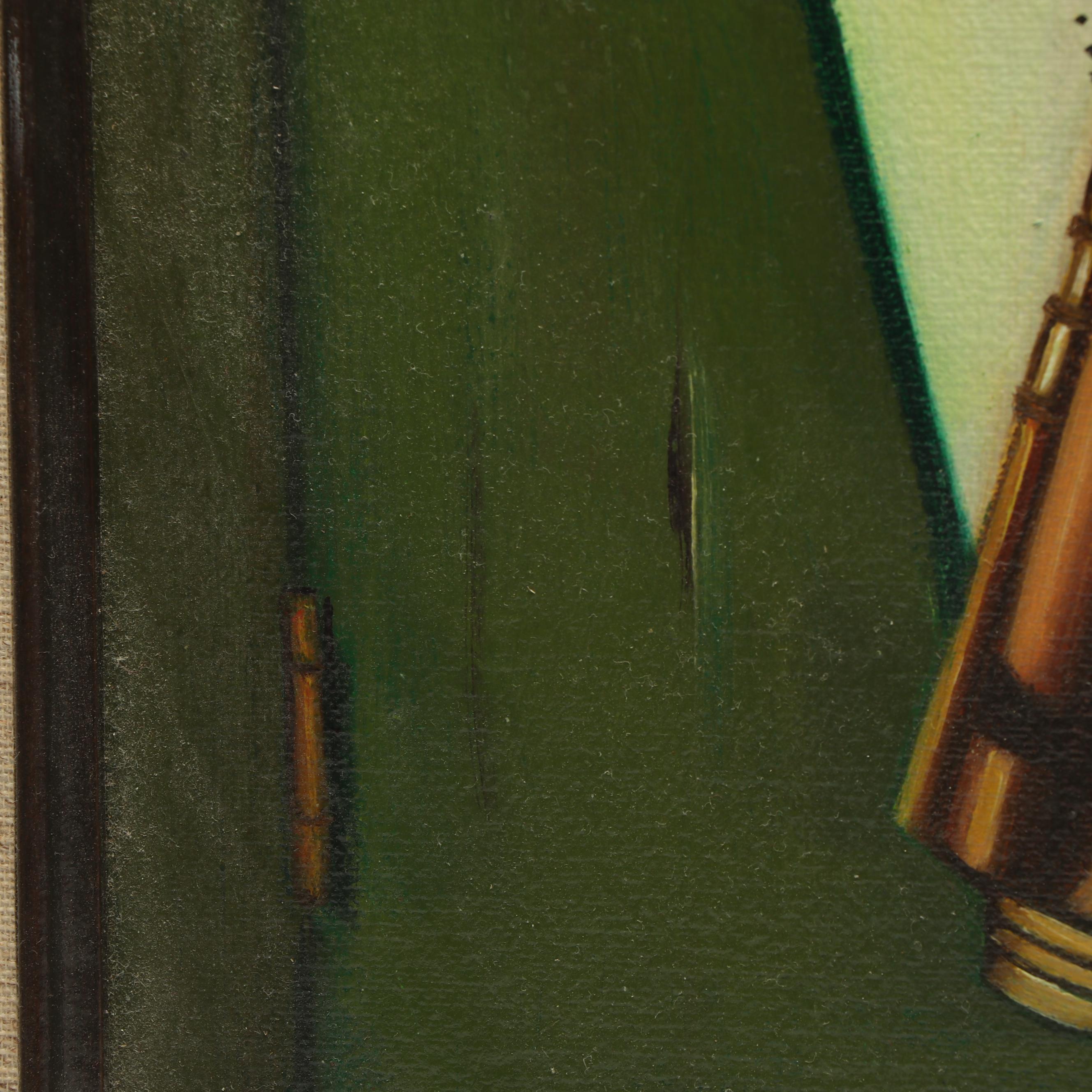 Marcello Trompe L'oeil Still Life Oil Painting