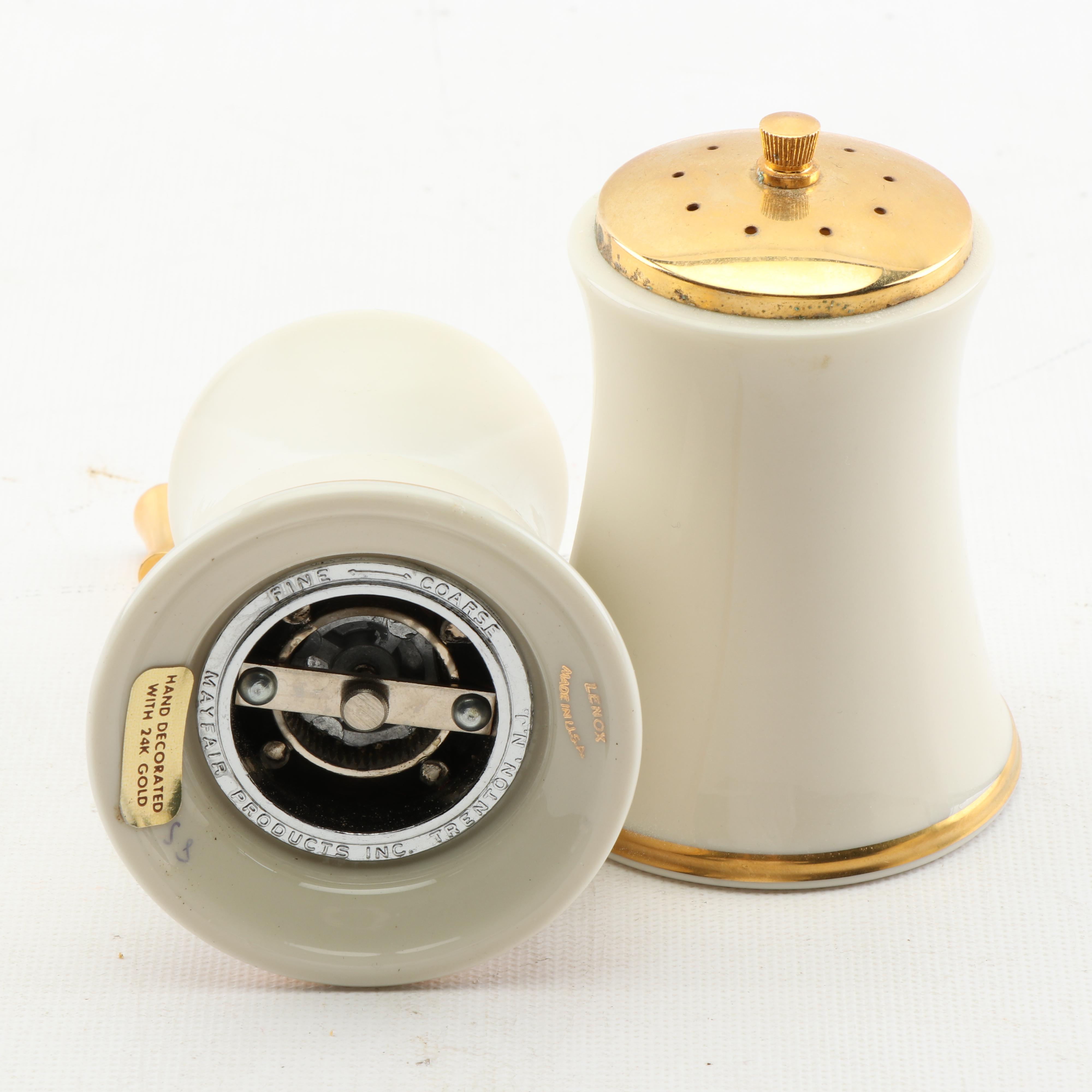 Lenox "Eternal" Porcelain Serveware and Salt and Pepper Mill Set