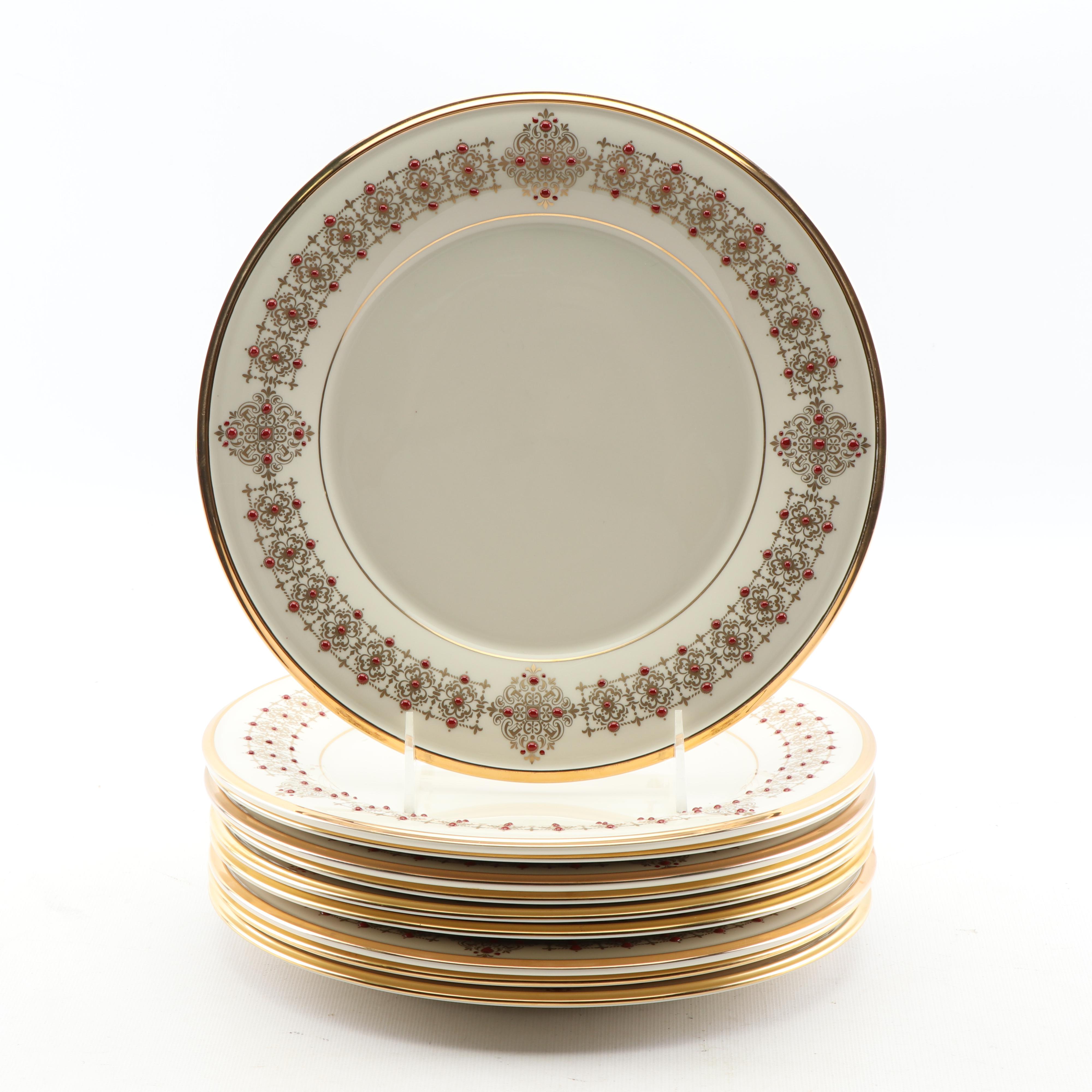 Lenox "Eternal" Fine Bone China Accent Luncheon Plates