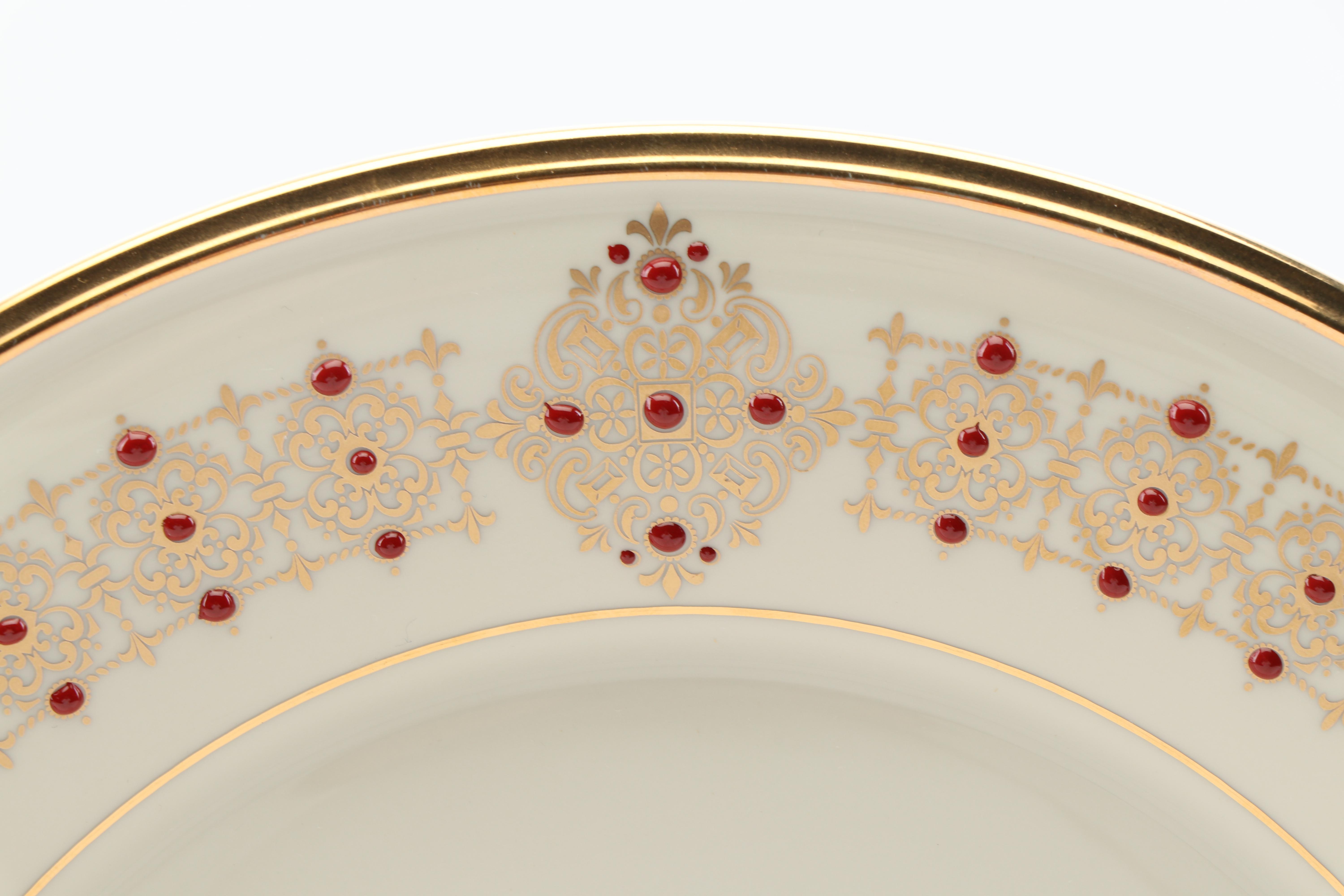 Lenox "Eternal" Fine Bone China Accent Luncheon Plates