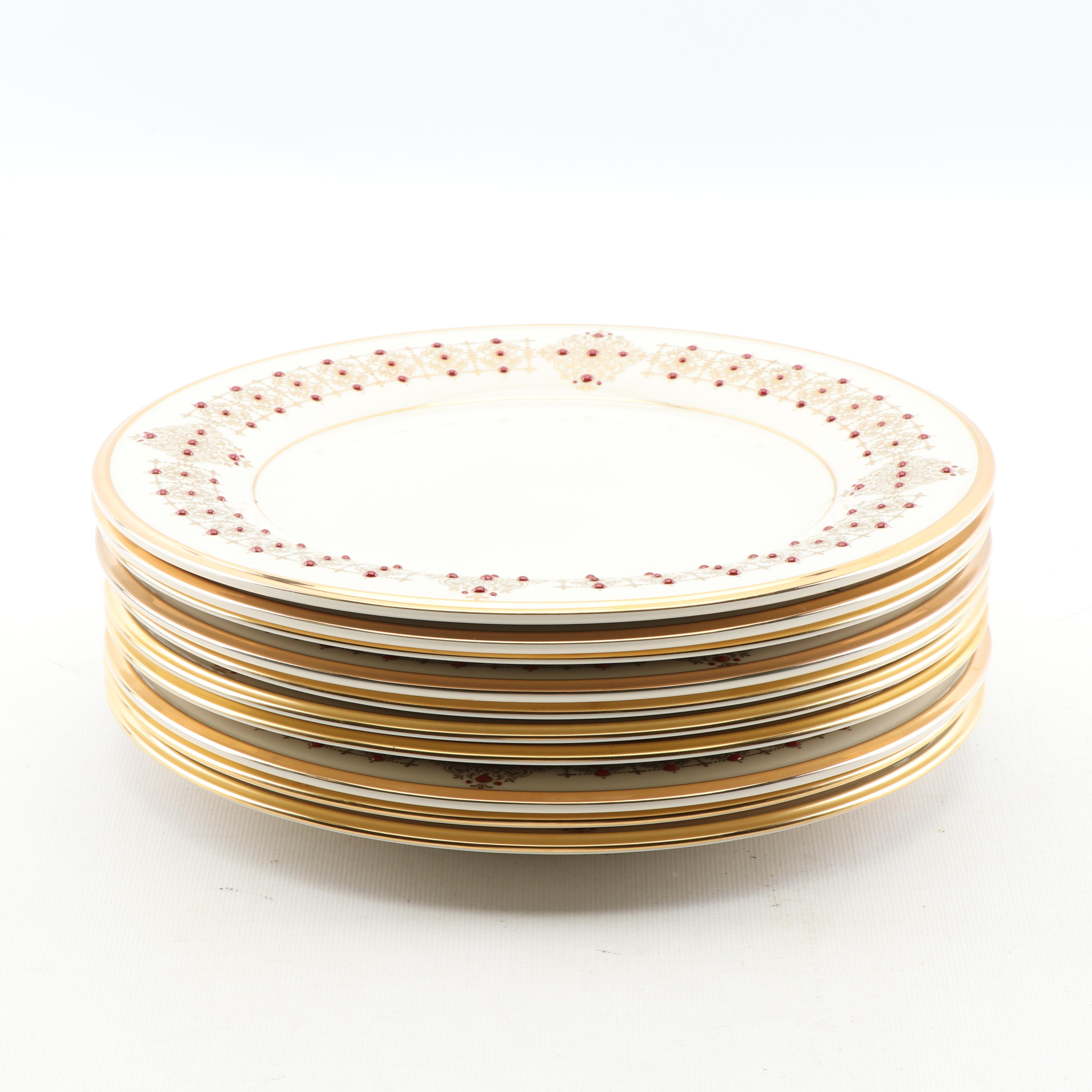 Lenox "Eternal" Fine Bone China Accent Luncheon Plates