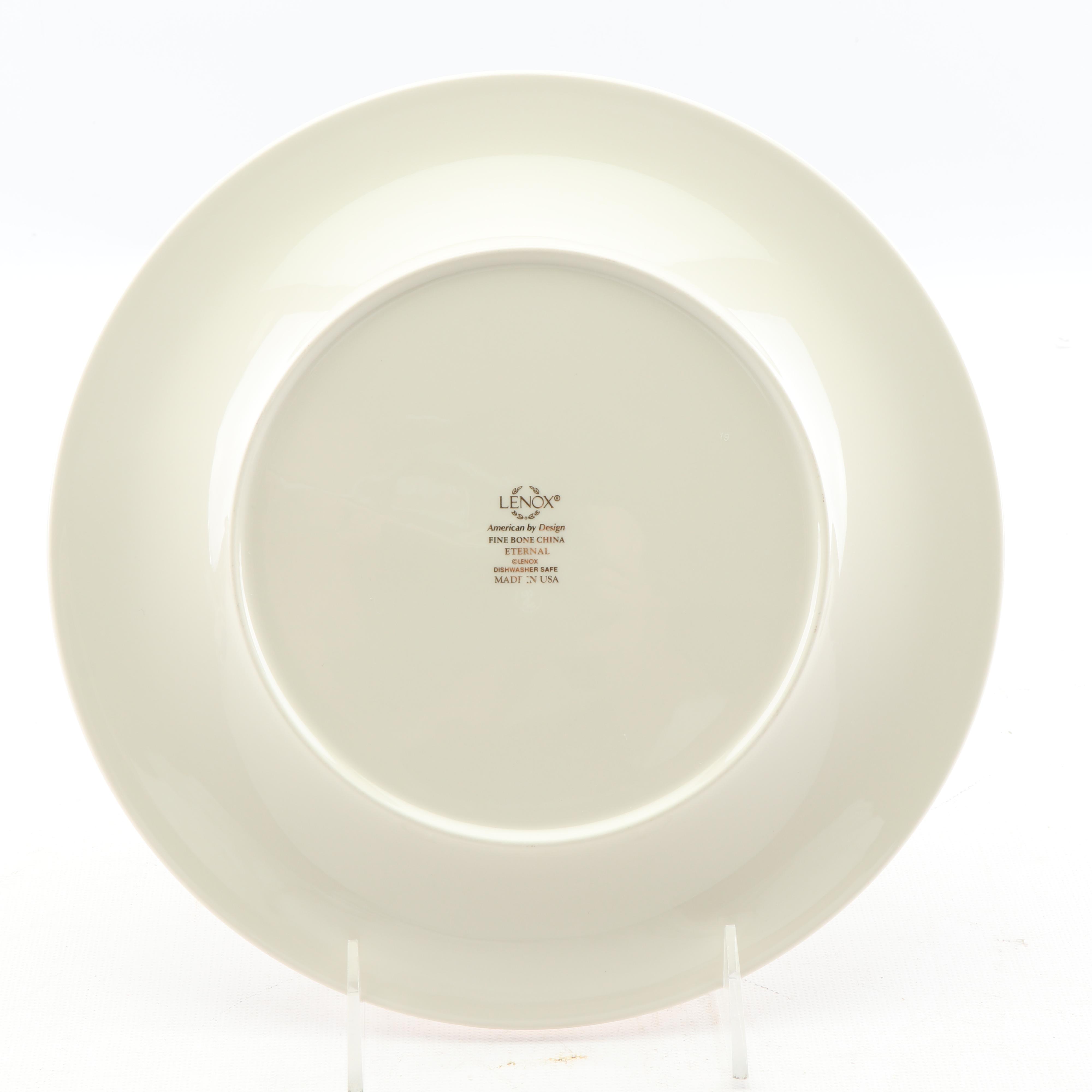 Lenox "Eternal" Fine Bone China Accent Luncheon Plates