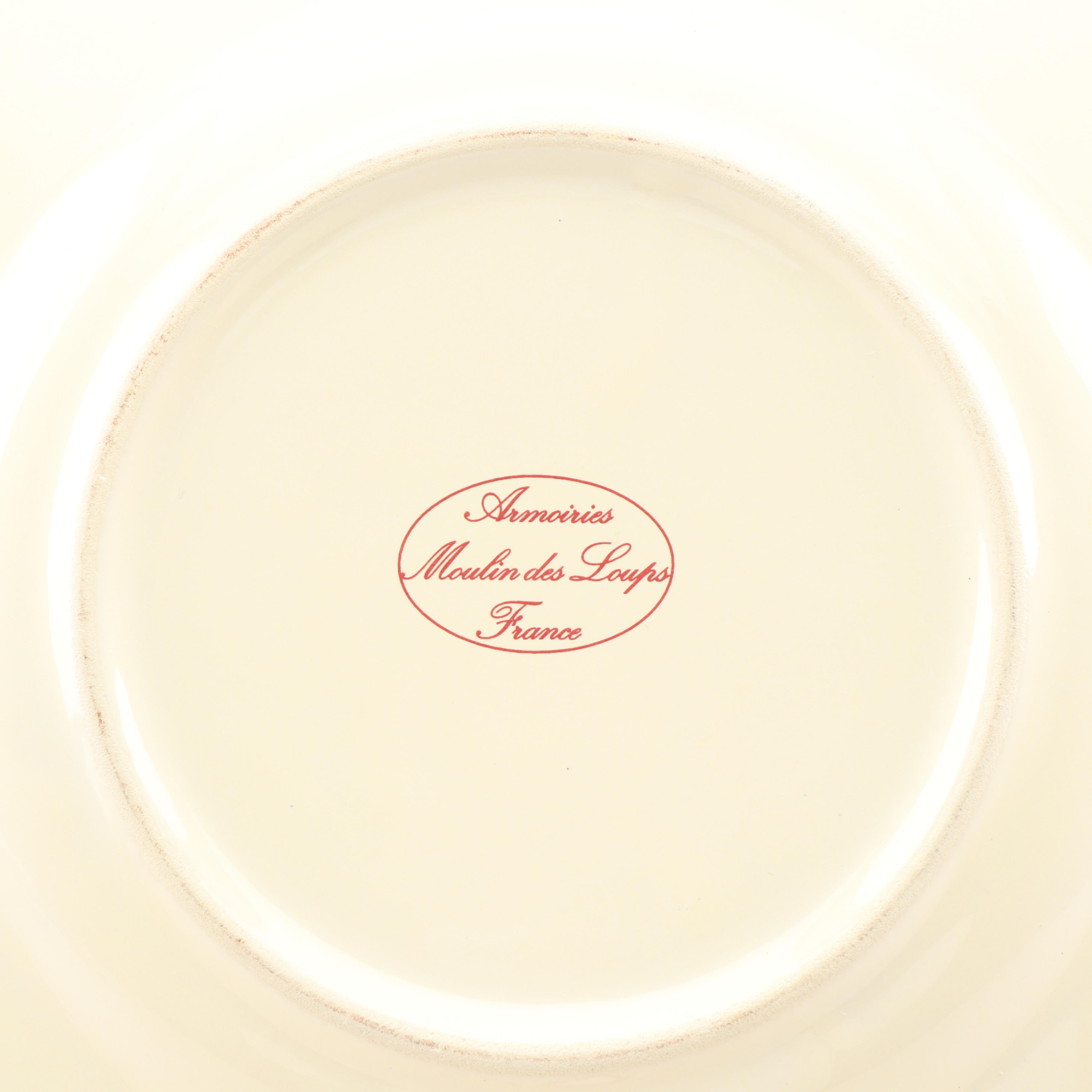 Moulin des Loups "Armoiries" Ceramic Dinnerware