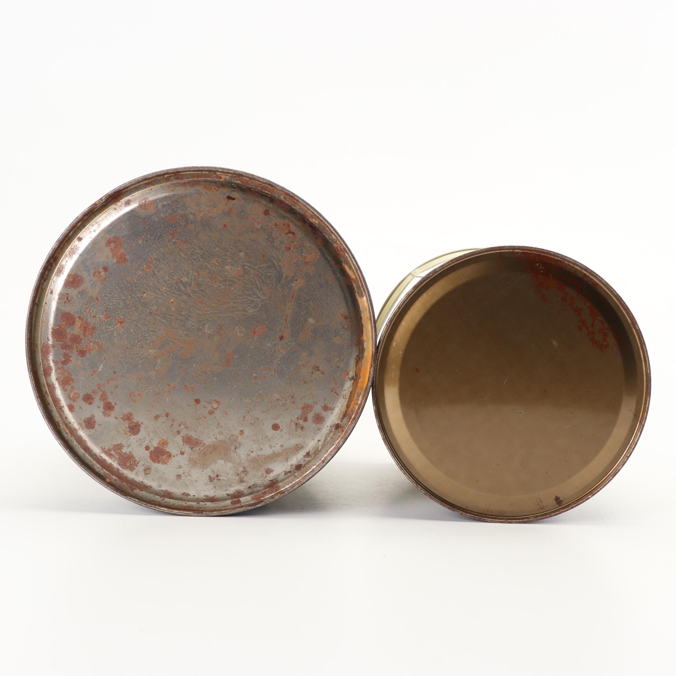 Metal Canisters with Sailboat Design