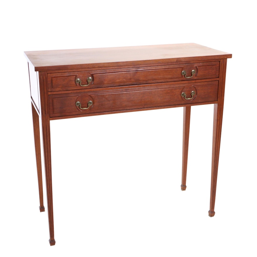 George III Style Mahogany Two-Drawer Huntboard, 20th Century