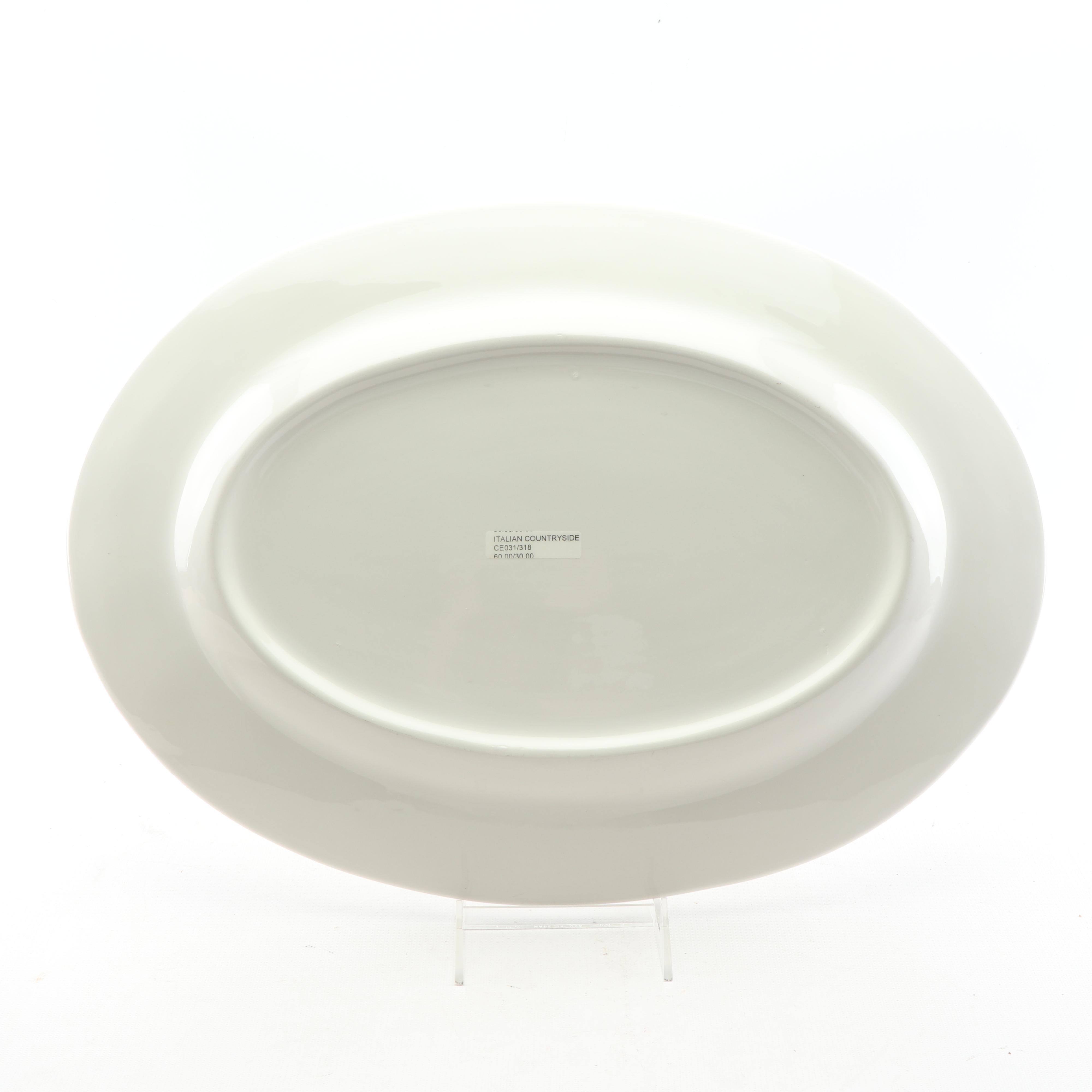 Mikasa "Italian Countryside" and "Country Manor" Ceramic Oval Platters