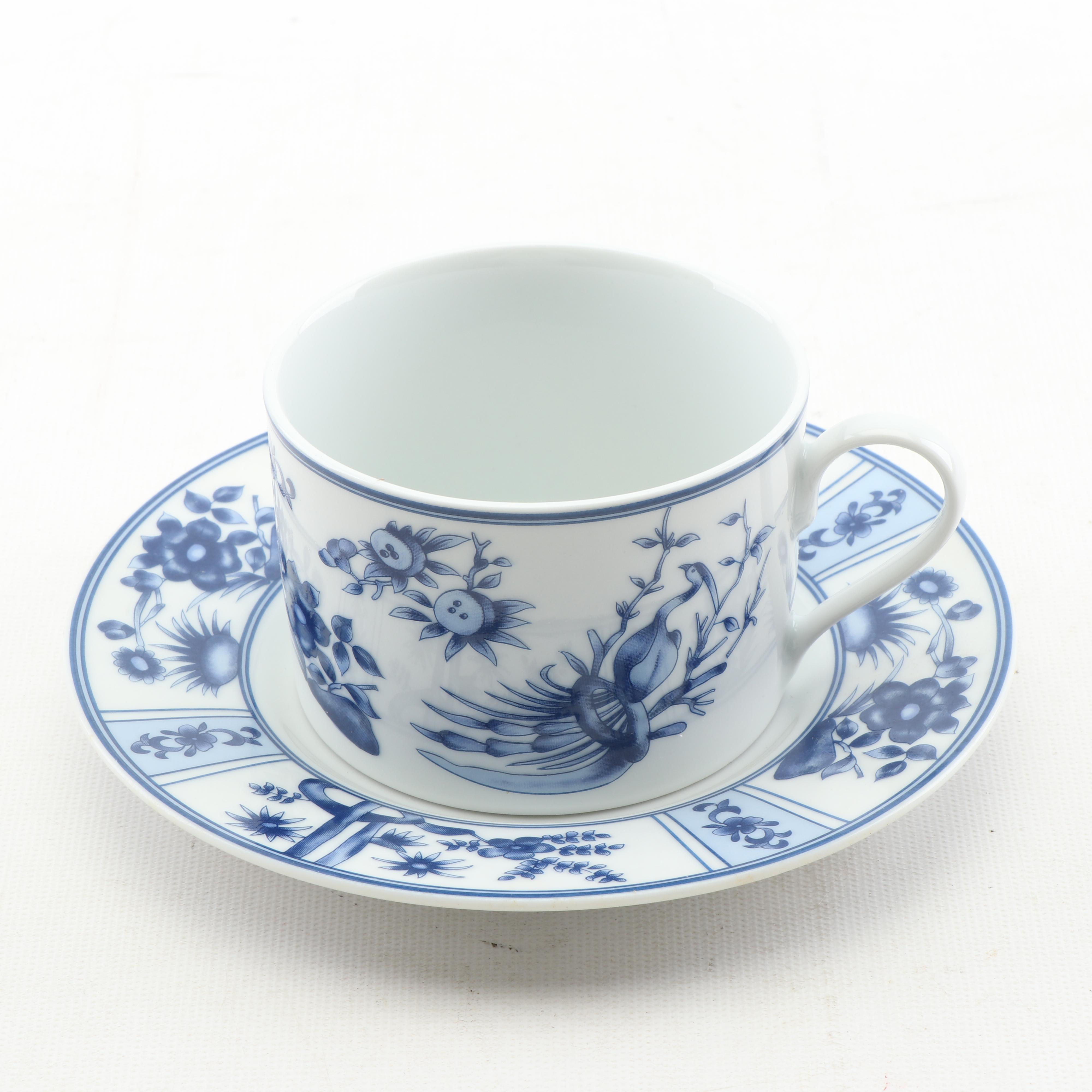 Blue Heron Porcelain Dinnerware Set