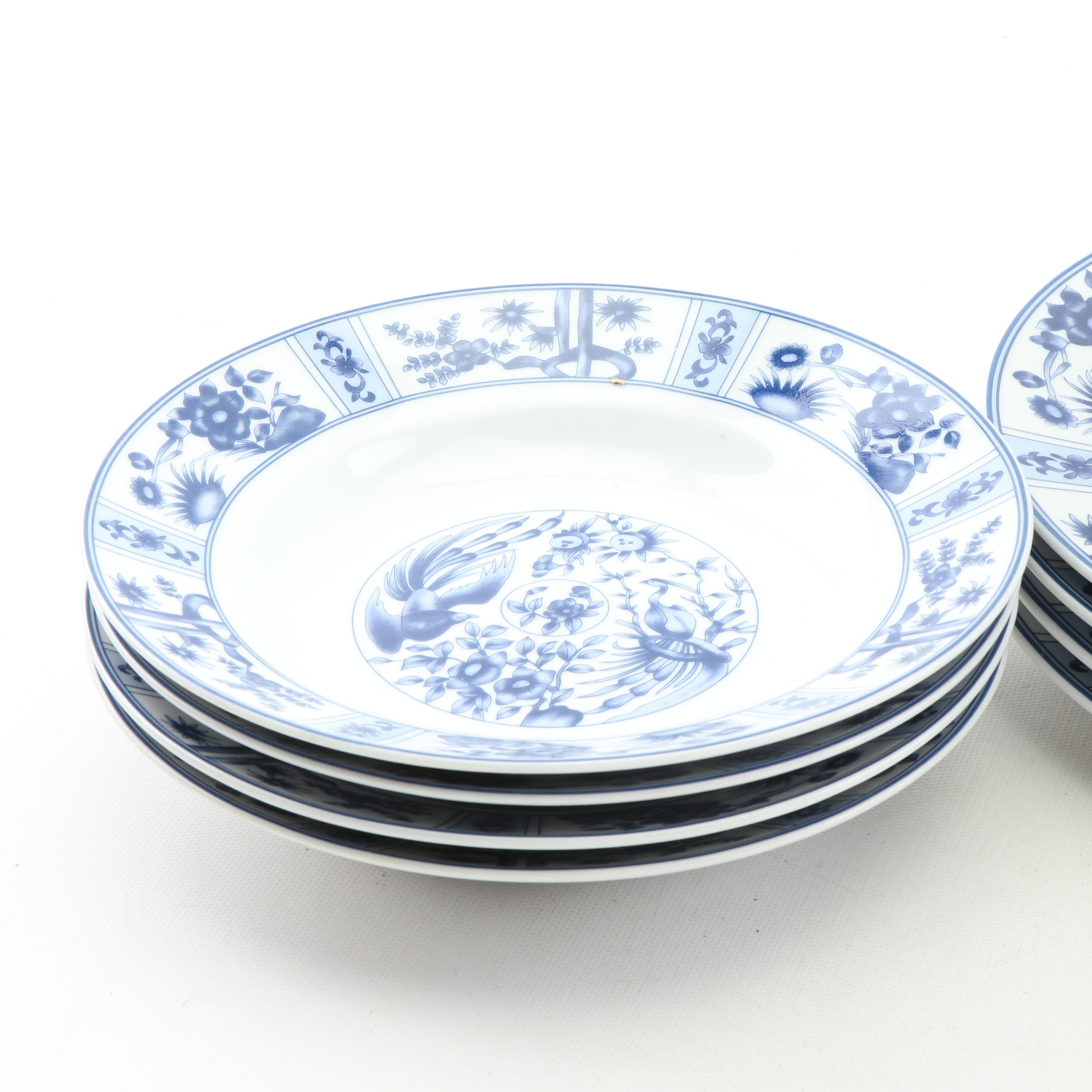 Blue Heron Porcelain Dinnerware Set
