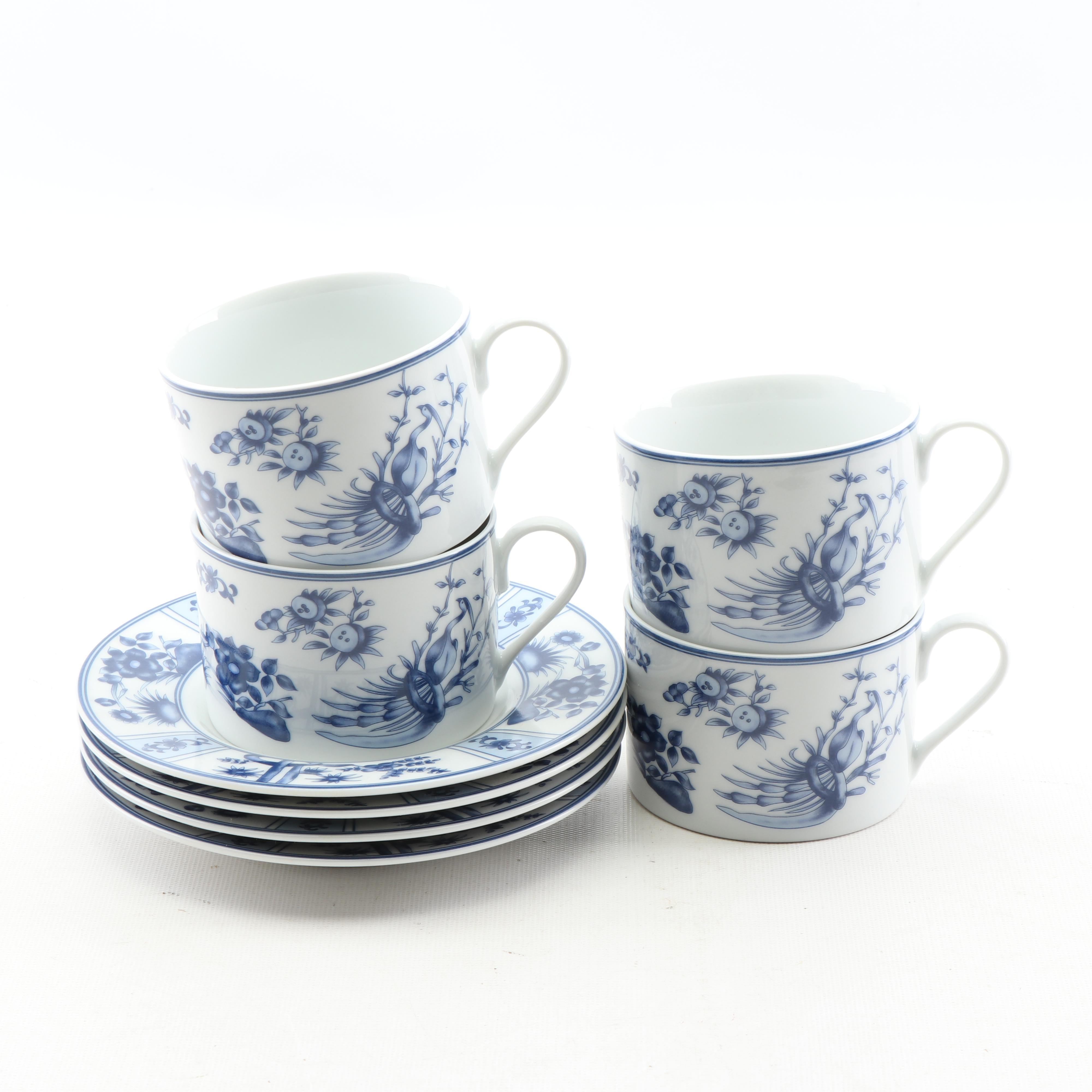 Blue Heron Porcelain Dinnerware Set
