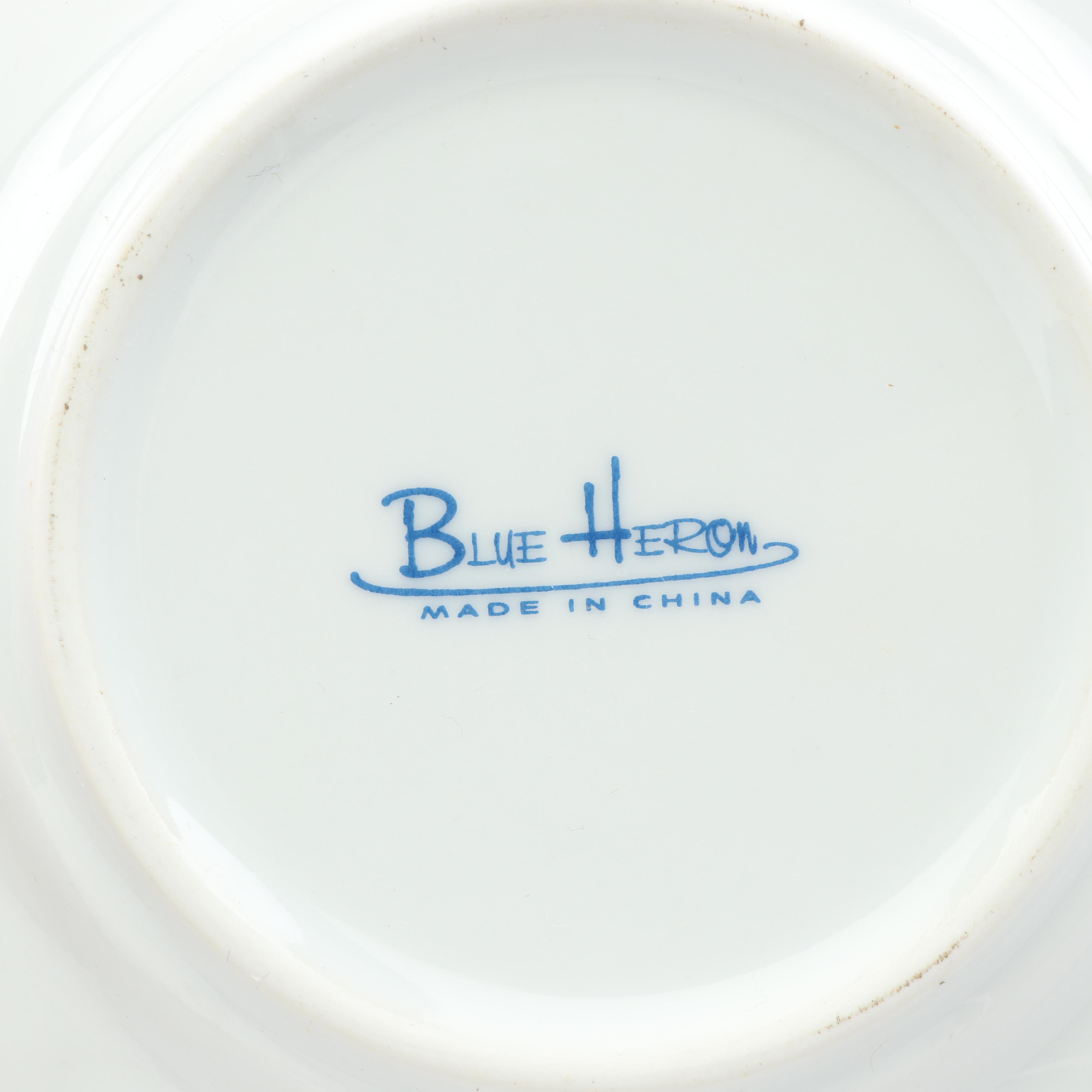 Blue Heron Porcelain Dinnerware Set
