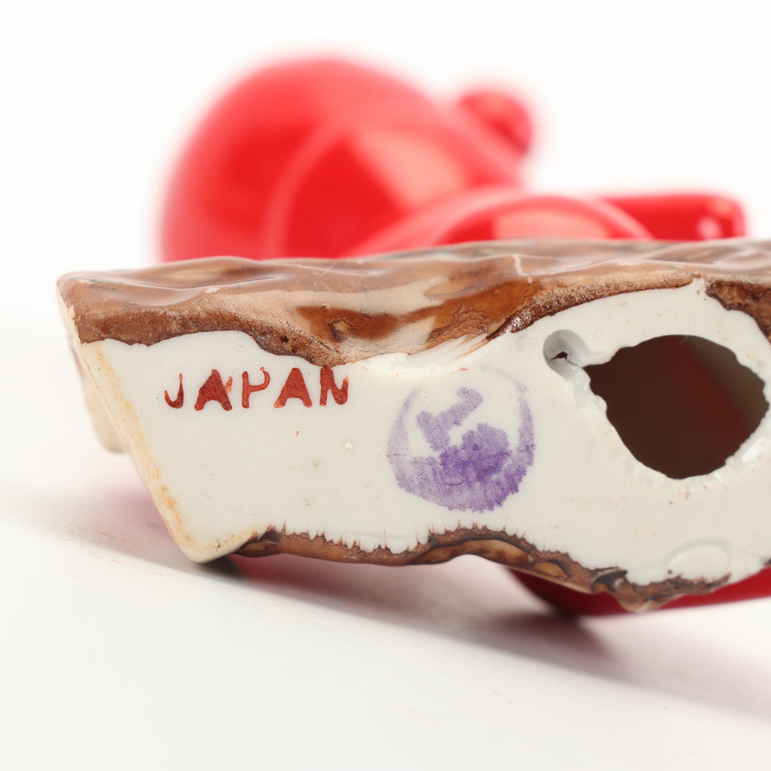 Ceramic Pixie Figurines with Salt and Pepper Set, Mid Century