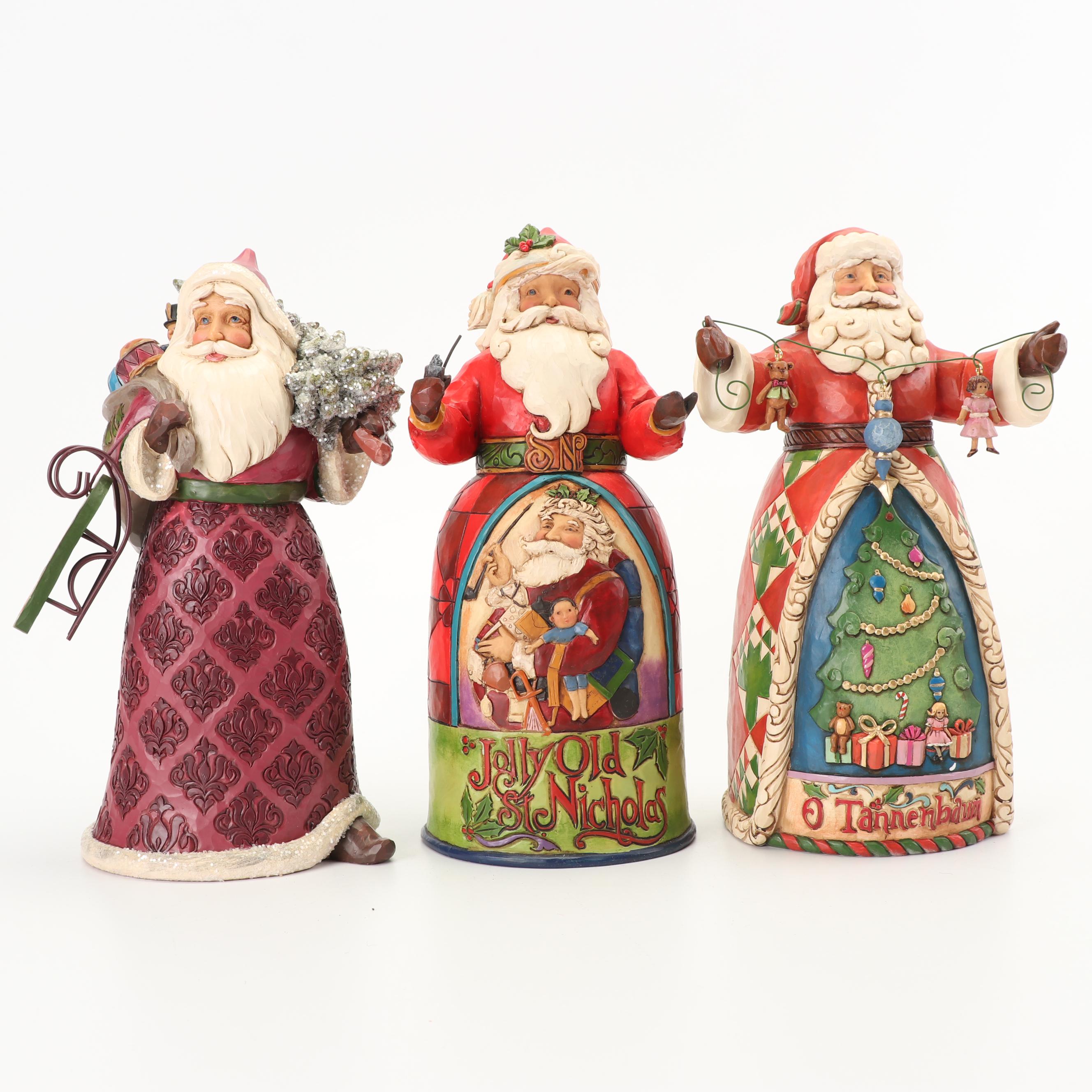 Jim Shore Heartwood Creek Santa Claus Figurines