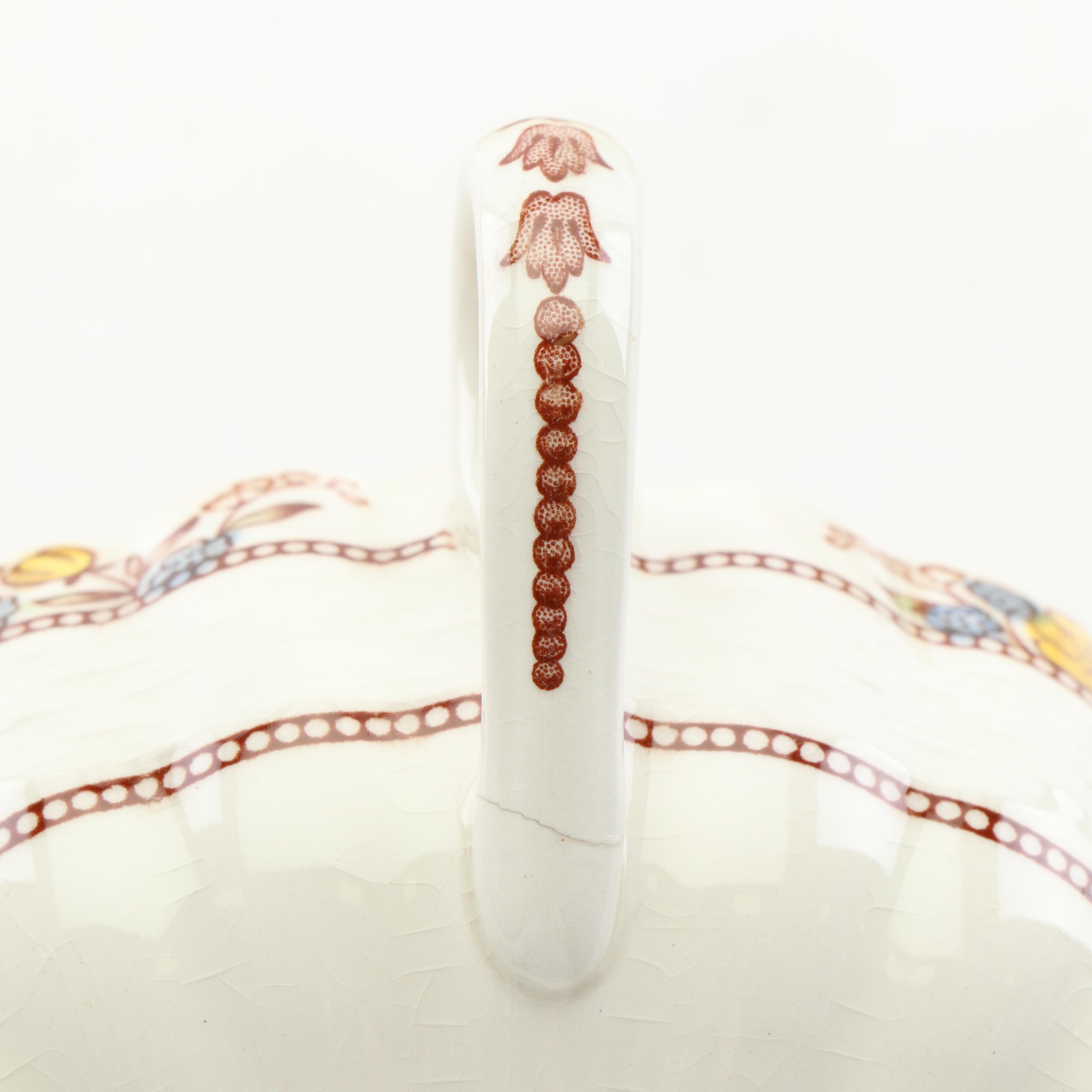 Spode "Buttercup" Hand Colored Cream Soup Bowls and Underplates