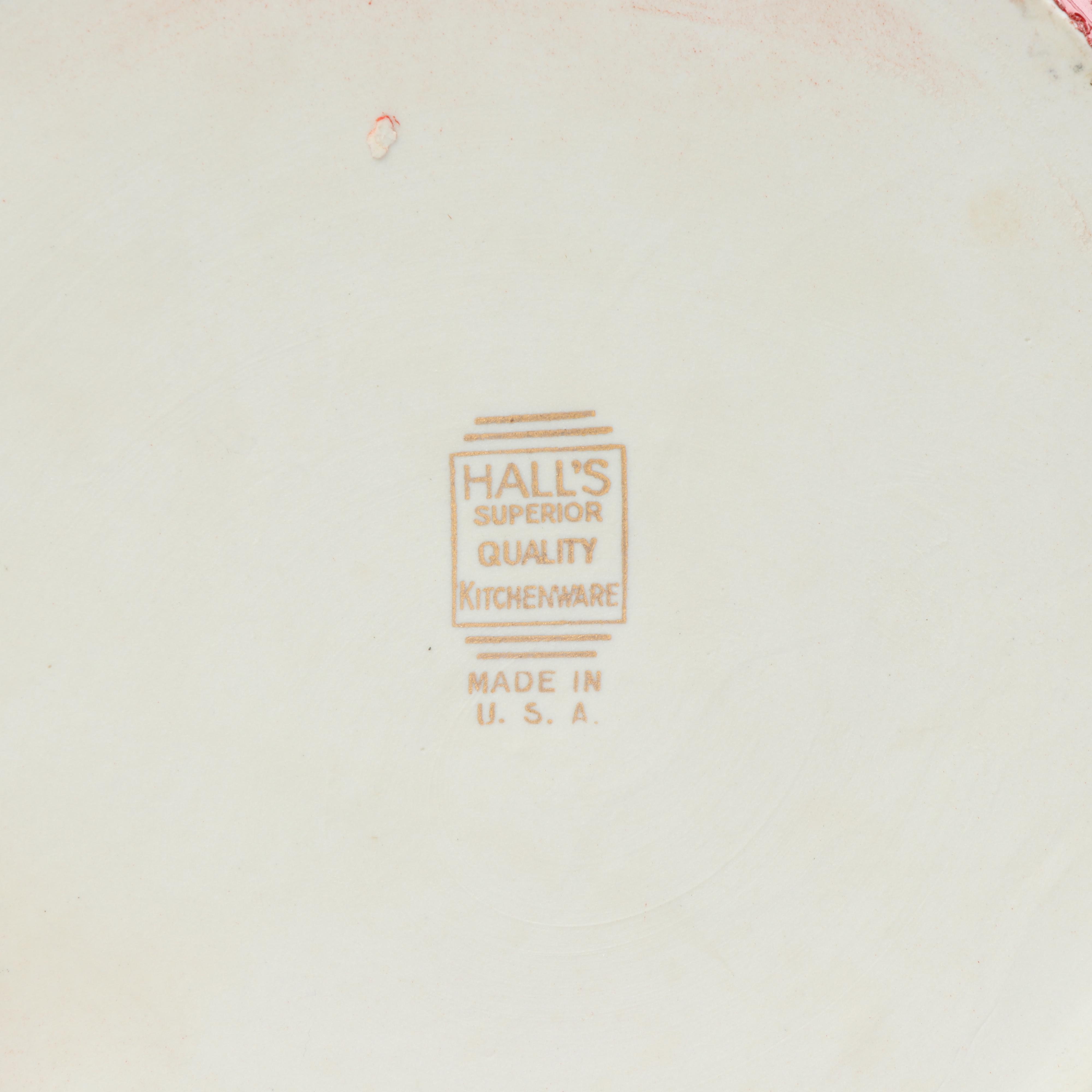 Hall "Chinese Red" Sundial and Tab Casseroles with Nesting Au Gratins