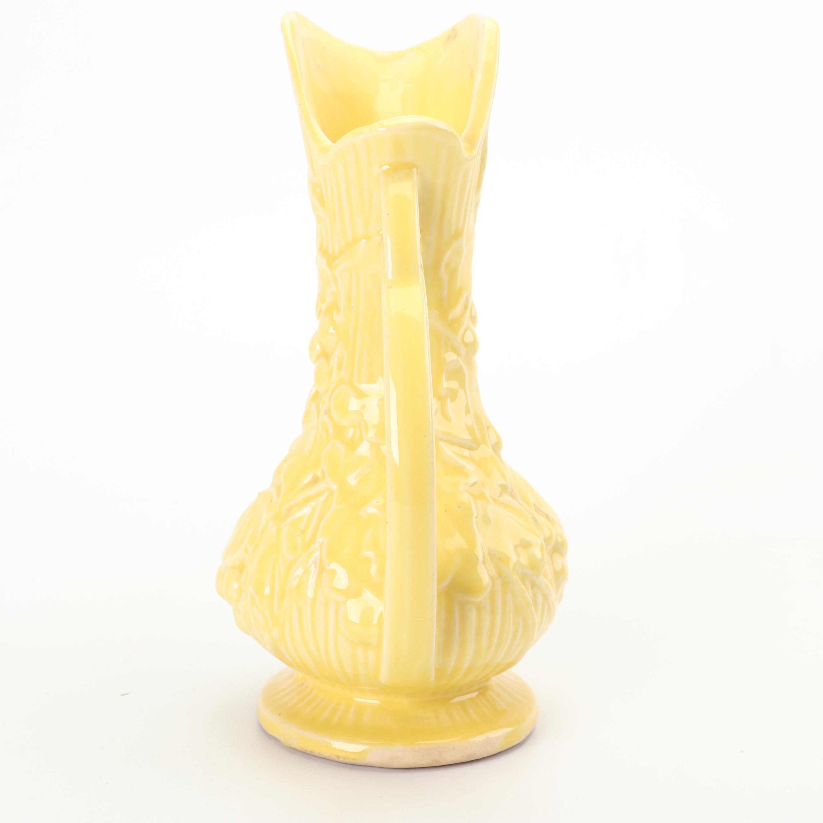 McCoy "Grapes and Leaves" Ceramic Ewer, circa 1940