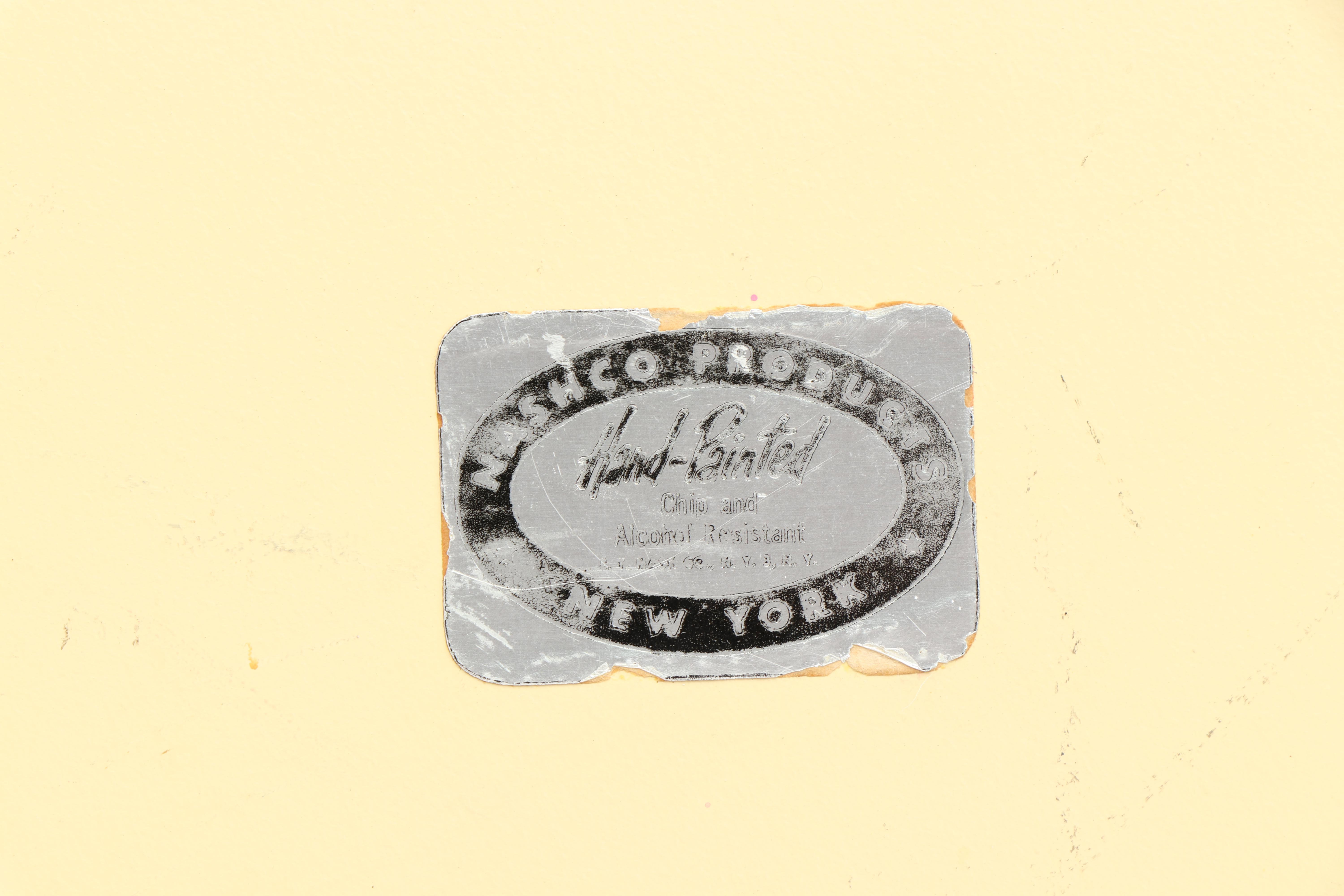 Hand-Painted Floral Metal Tole Trays including Nashco, Vintage