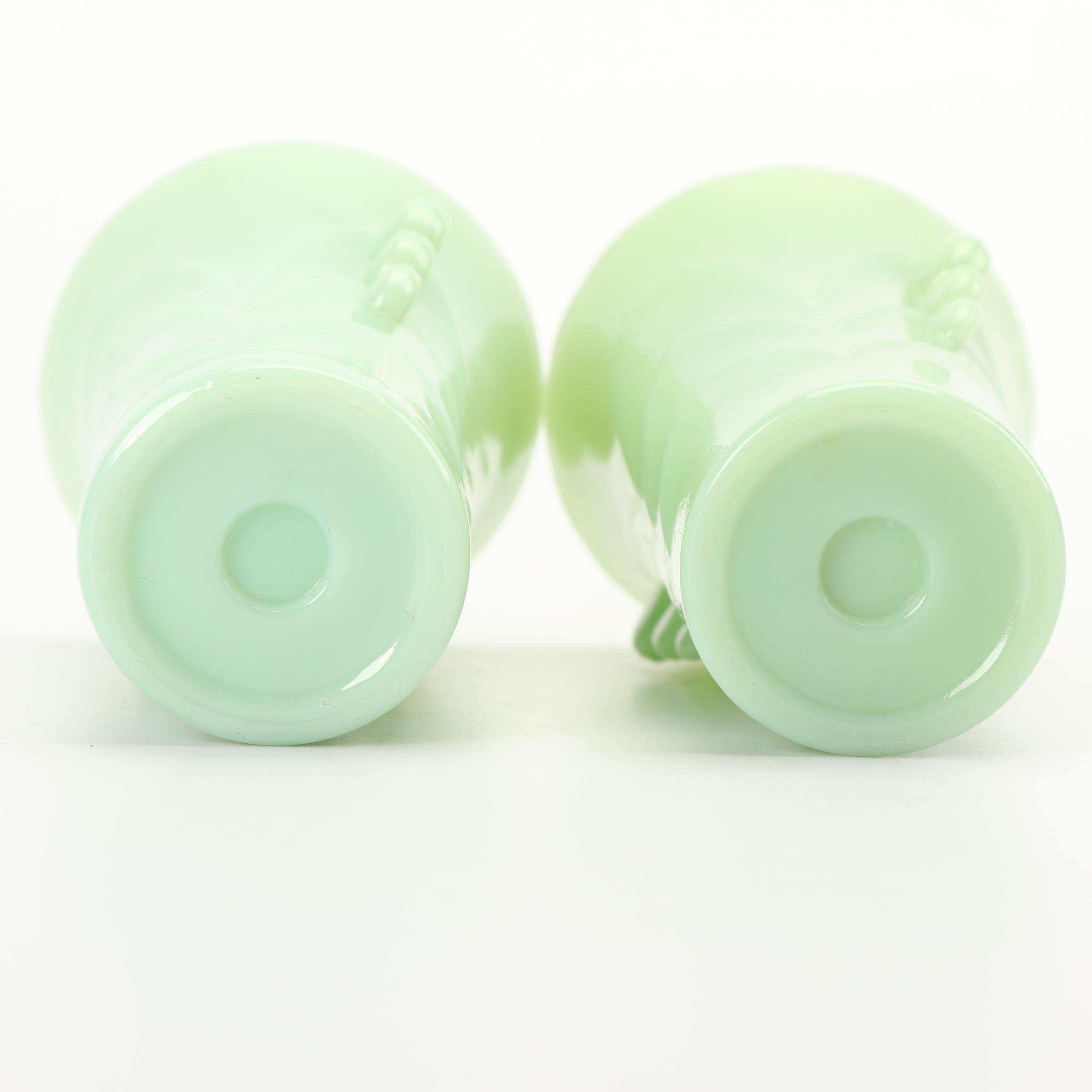 Jadeite Milk Glass Vases