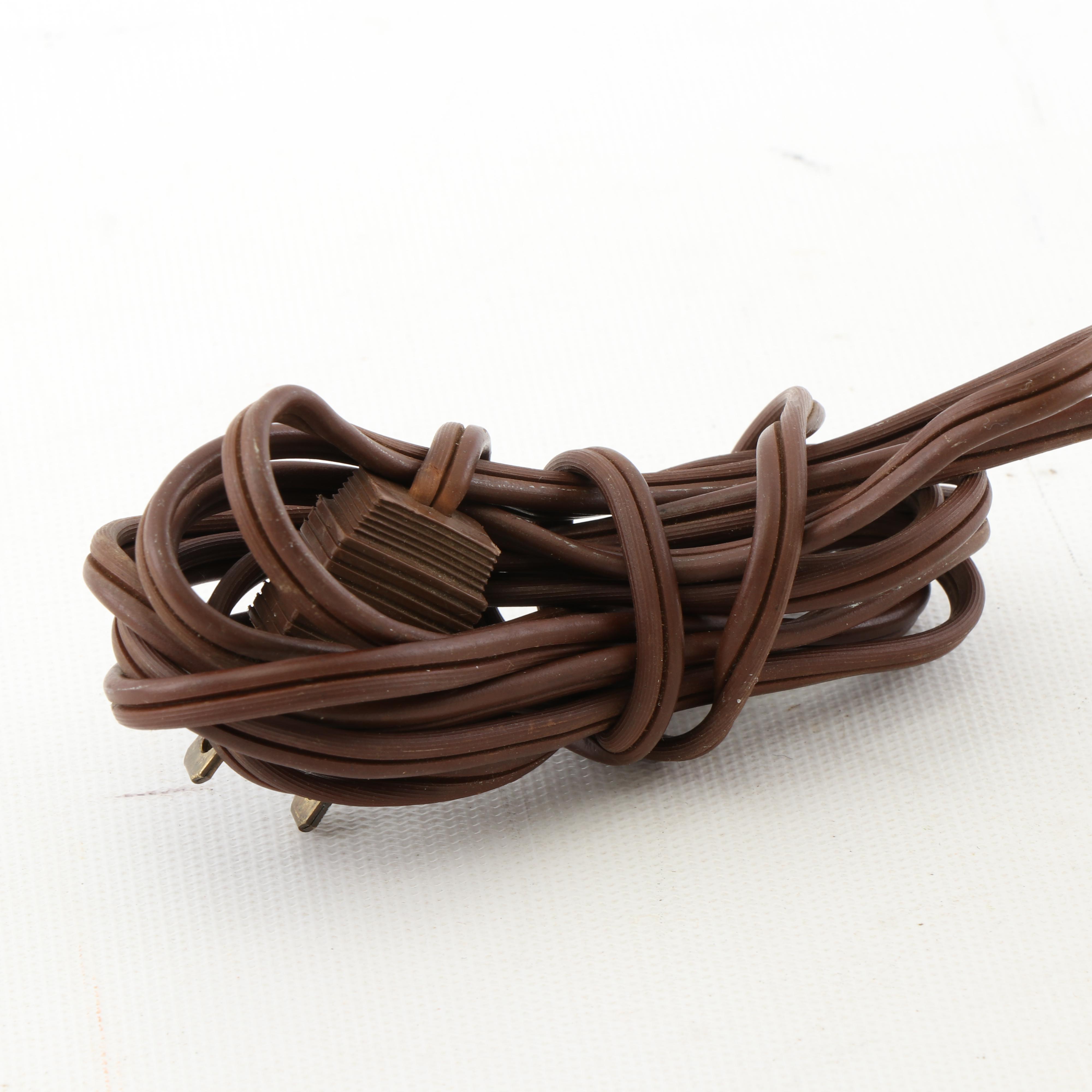 Vintage Tole Avian and Floral Motif Table Lamp with Decorated Lampshade