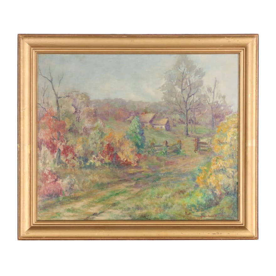 Helen Marr Zimmerman 1937 Oil Painting