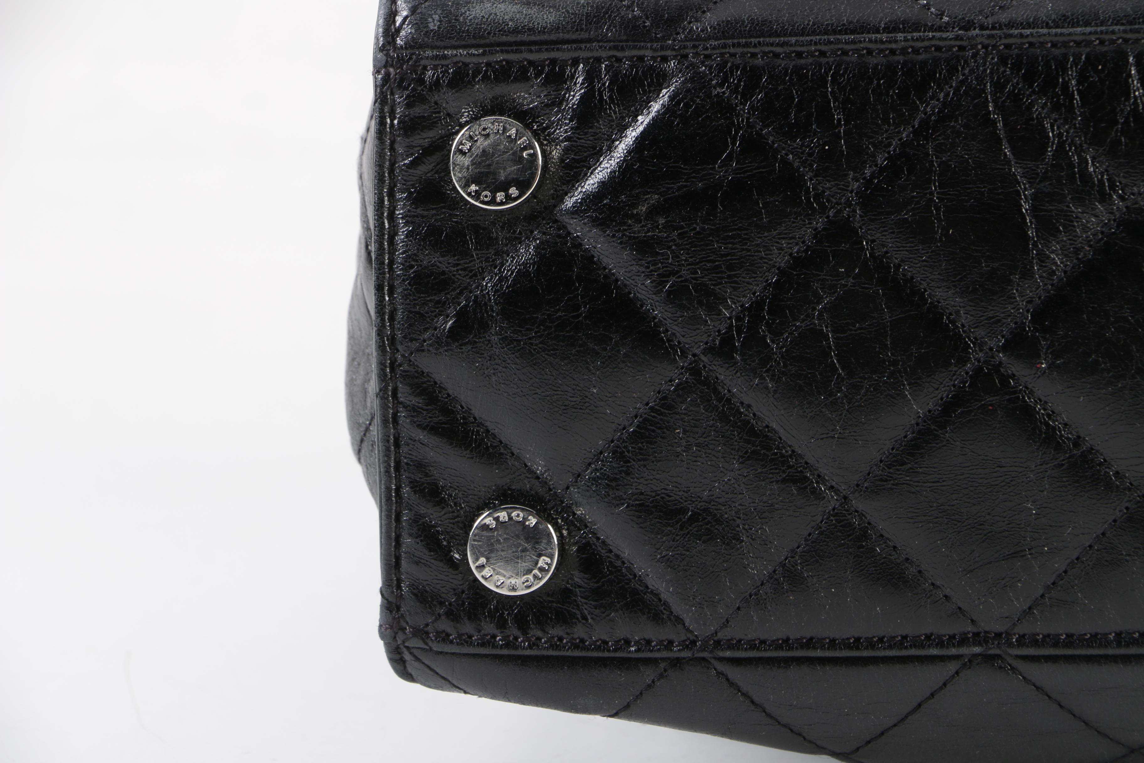 MICHAEL Michael Kors Black Quilted Leather Shoulder Bag