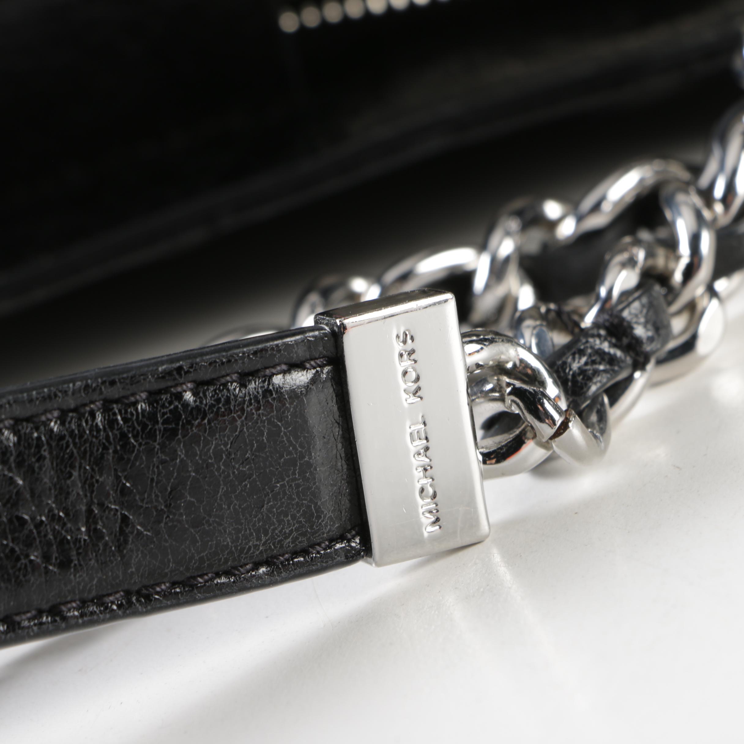 MICHAEL Michael Kors Black Quilted Leather Shoulder Bag