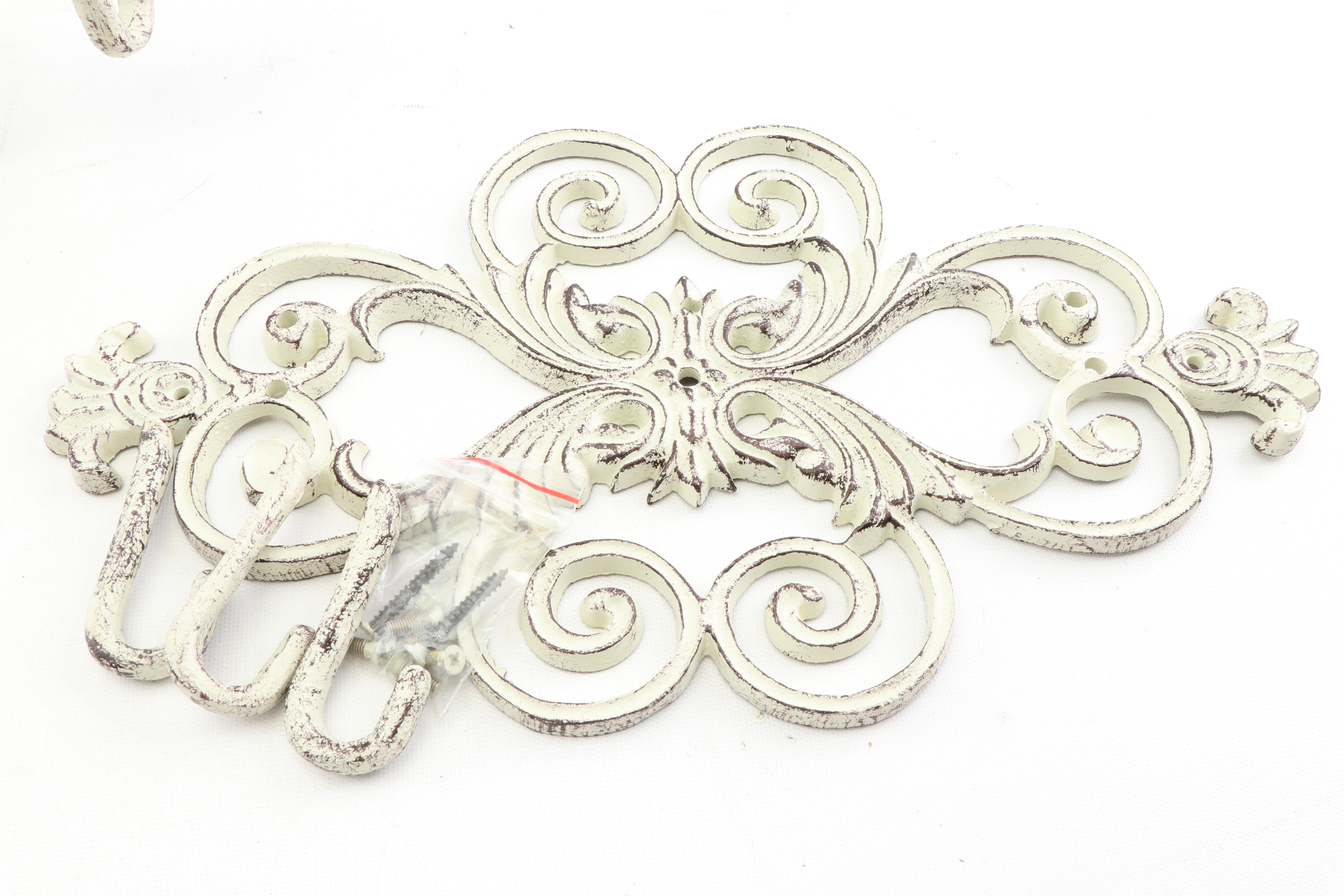 Scrolled Cast Iron Metal Hooks