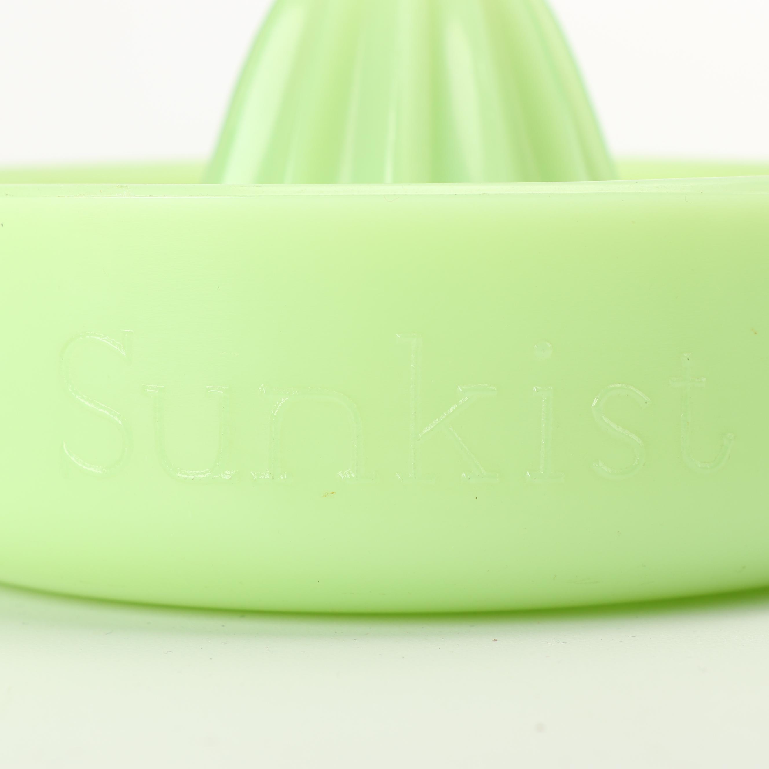 McKee "Sunkist" and Swirled Jadeite Glass Reamers, Mid-Century