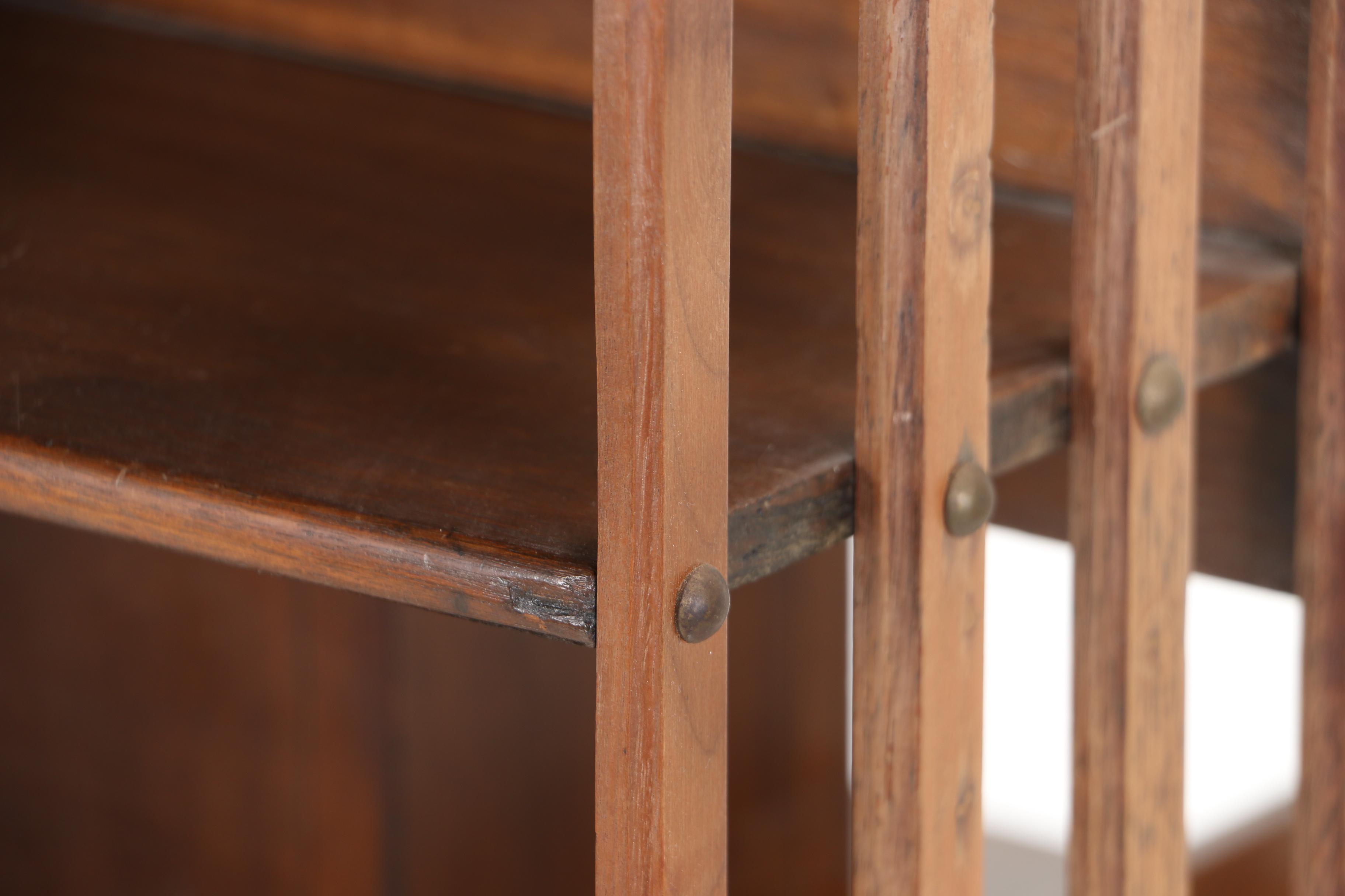 Walnut Four-Tier Revolving Bookcase by John Danner Mfg. Co., Circa 1900