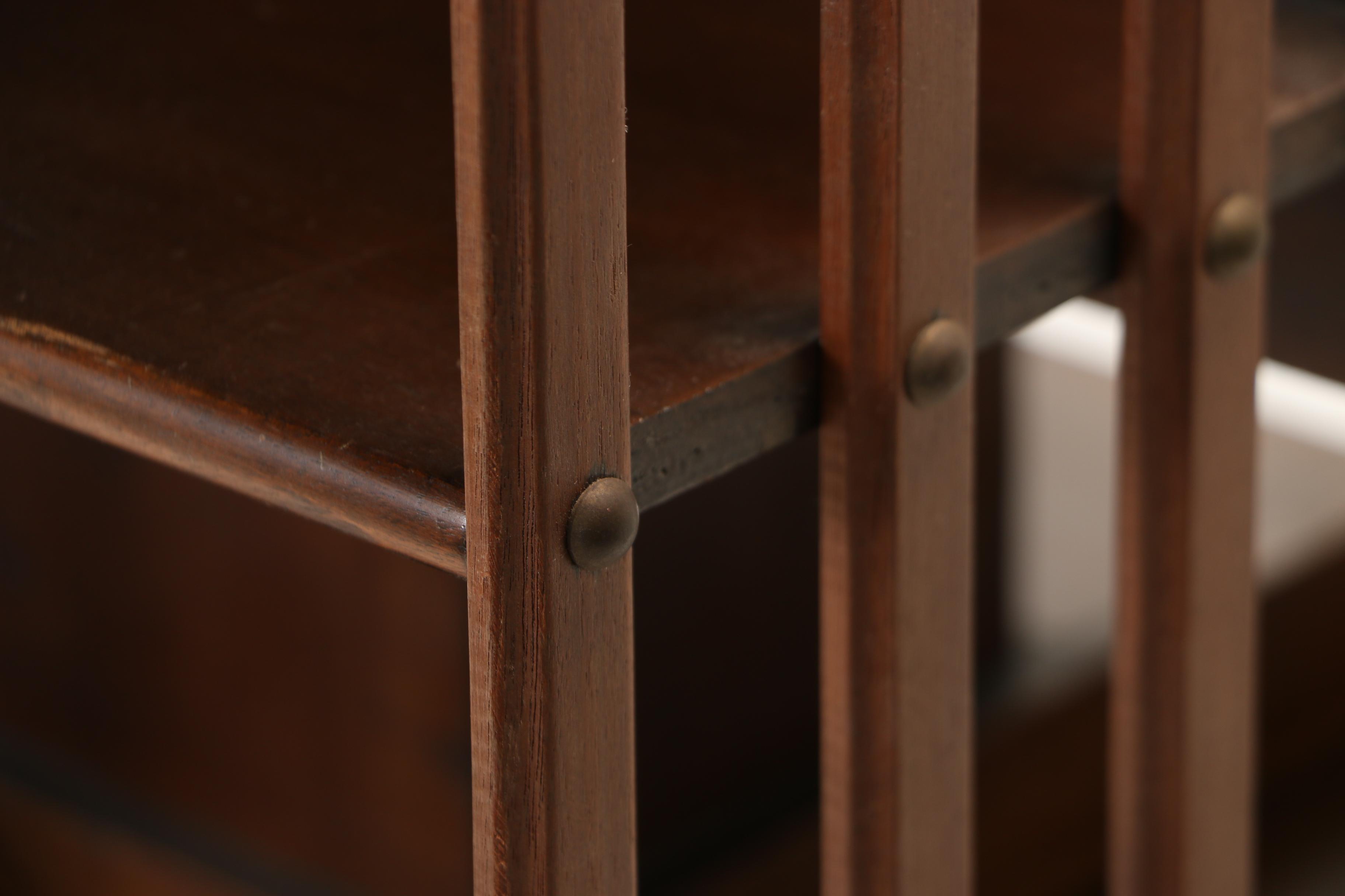Walnut Four-Tier Revolving Bookcase by John Danner Mfg. Co., Circa 1900