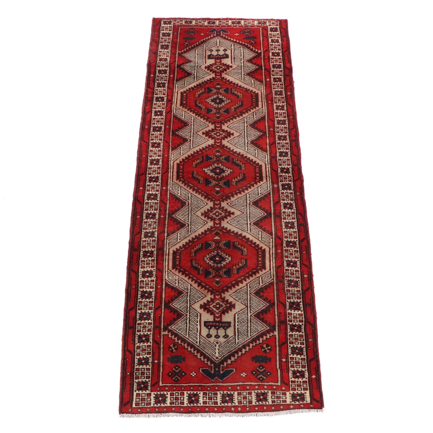 Hand-Knotted Persian Sarab Wool Runner