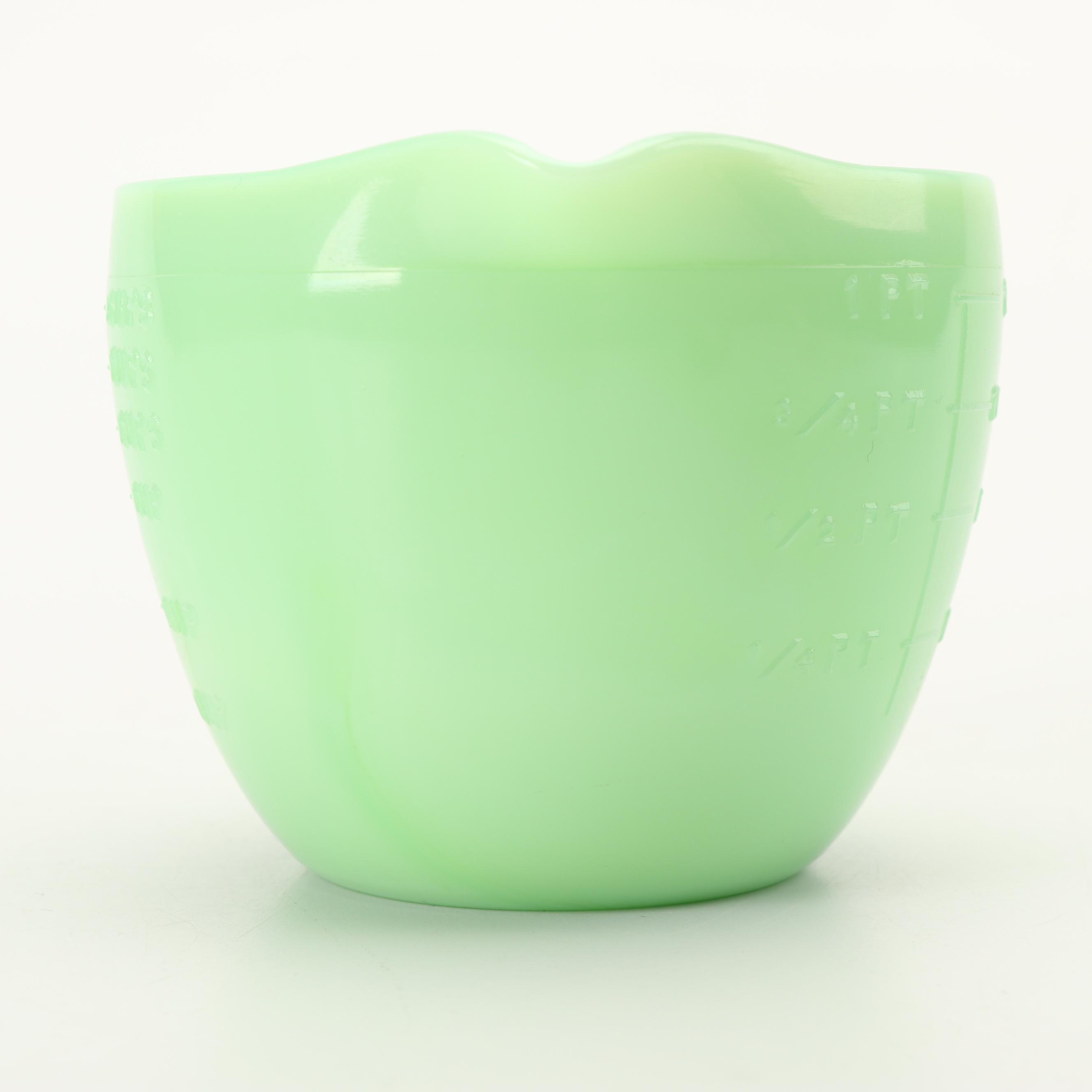 McKee Jadeite Glass Measuring Pitcher, Mid-Century