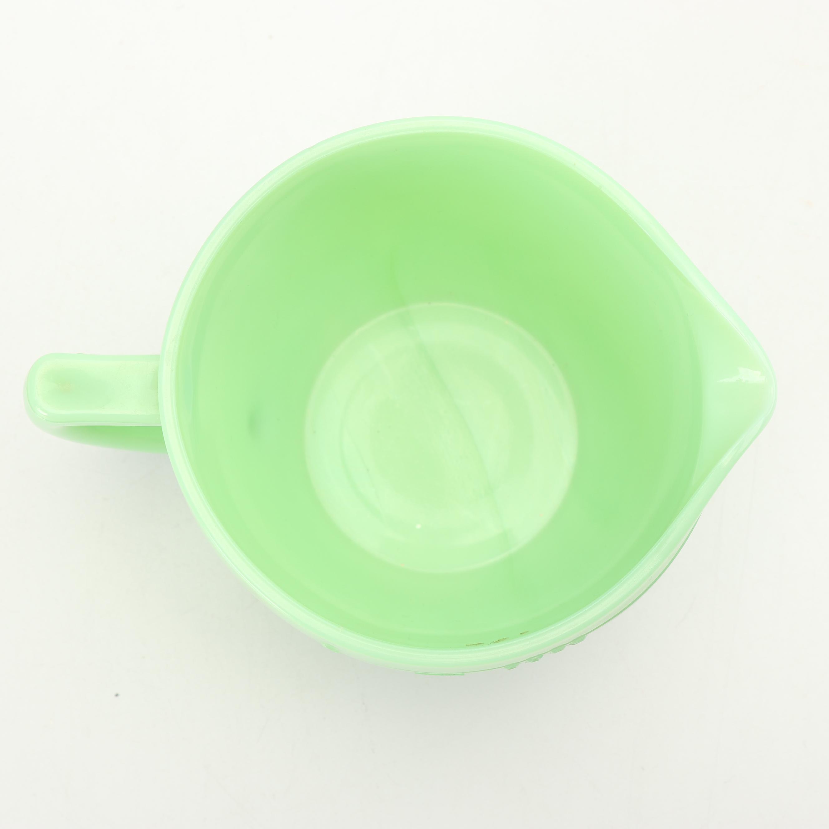 McKee Jadeite Glass Measuring Pitcher, Mid-Century