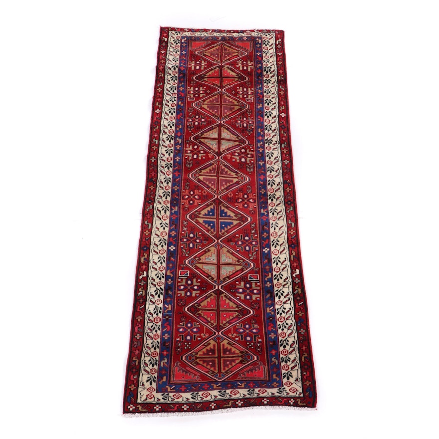 Hand-Knotted Northwest Persian Kurdish Wool Runner