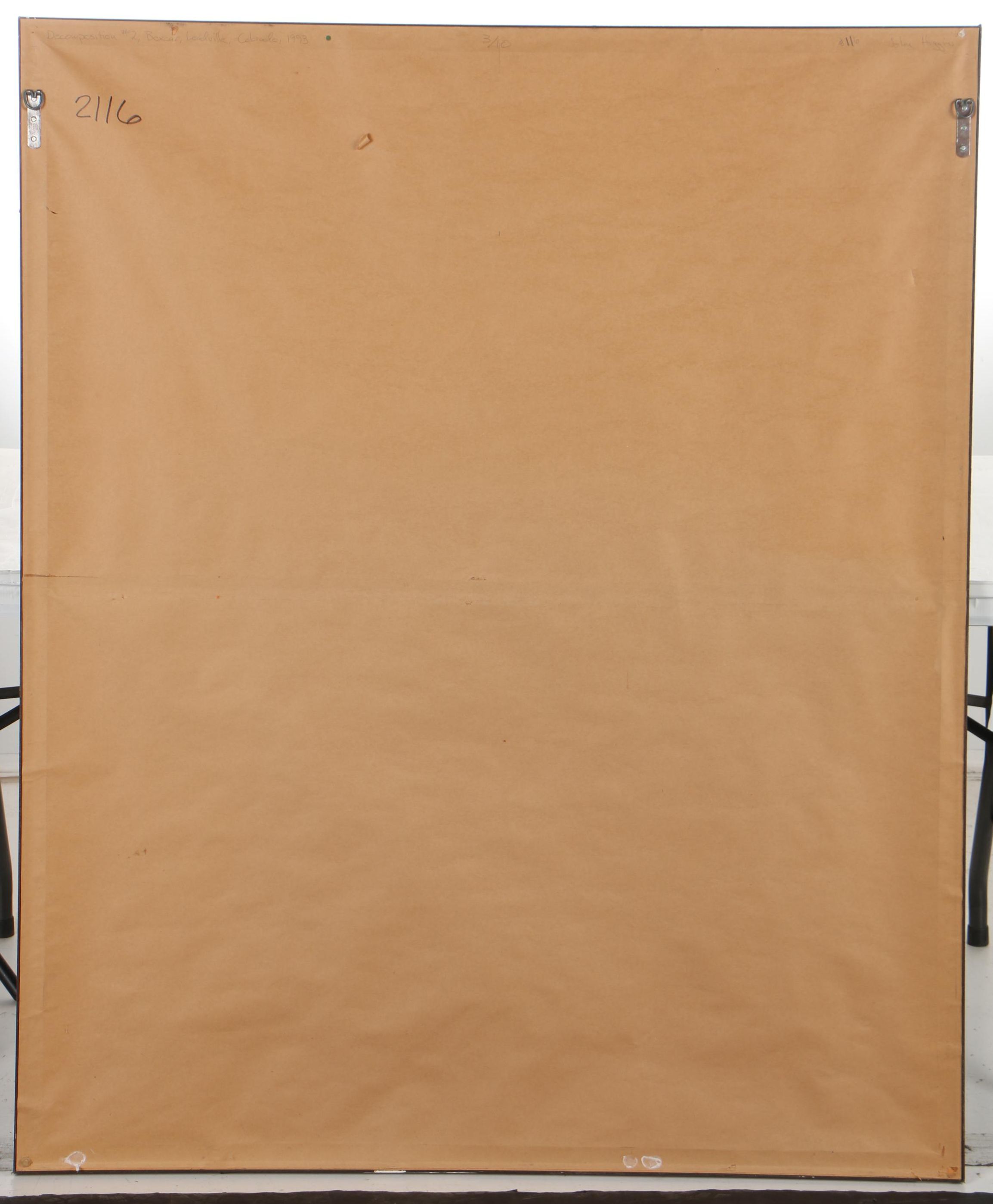 John Huggins 1993 Cibachrome Photograph "Decomposition #2: Boxcar"