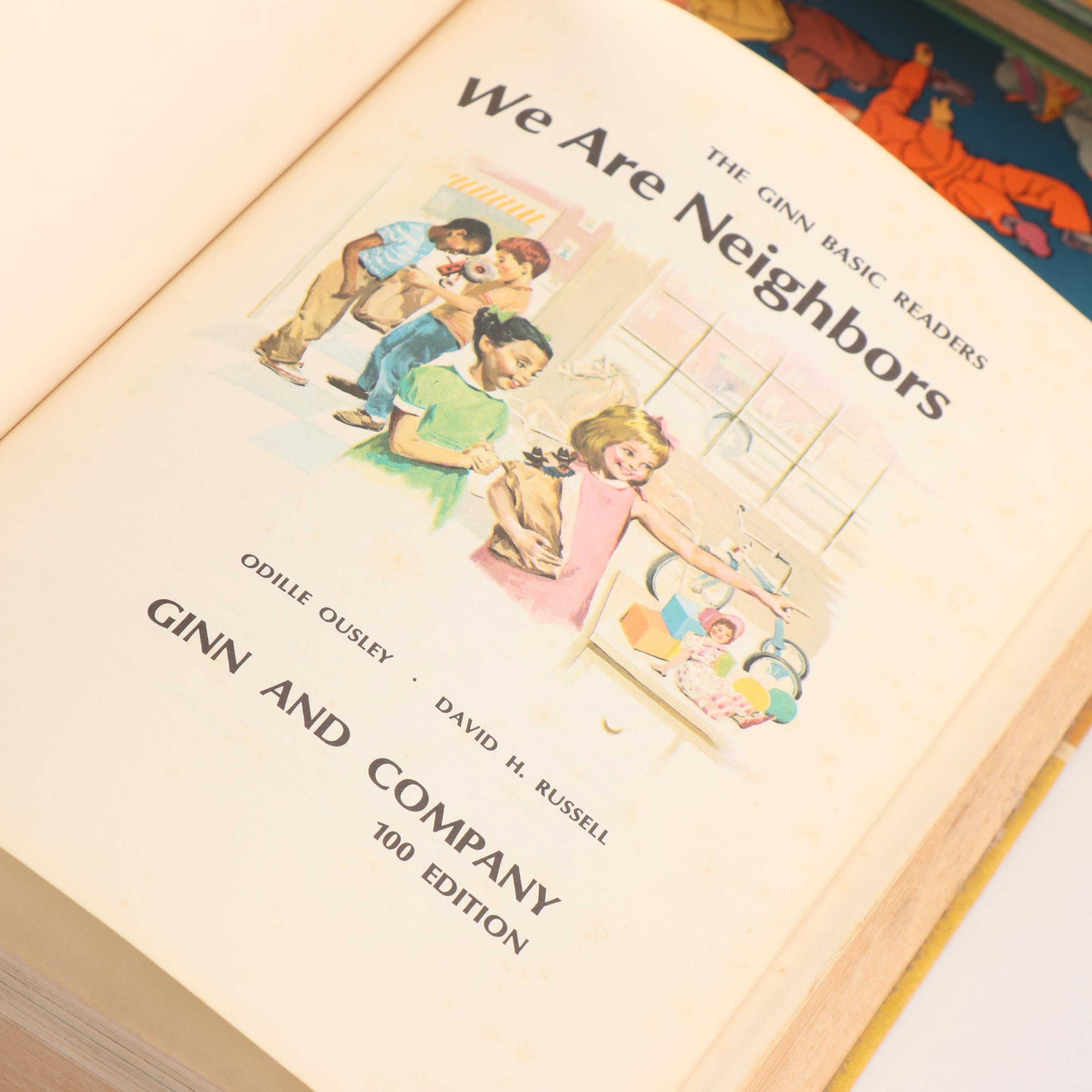 Children's Books Including The Ginn Basic Reader "We Are Neighbors"
