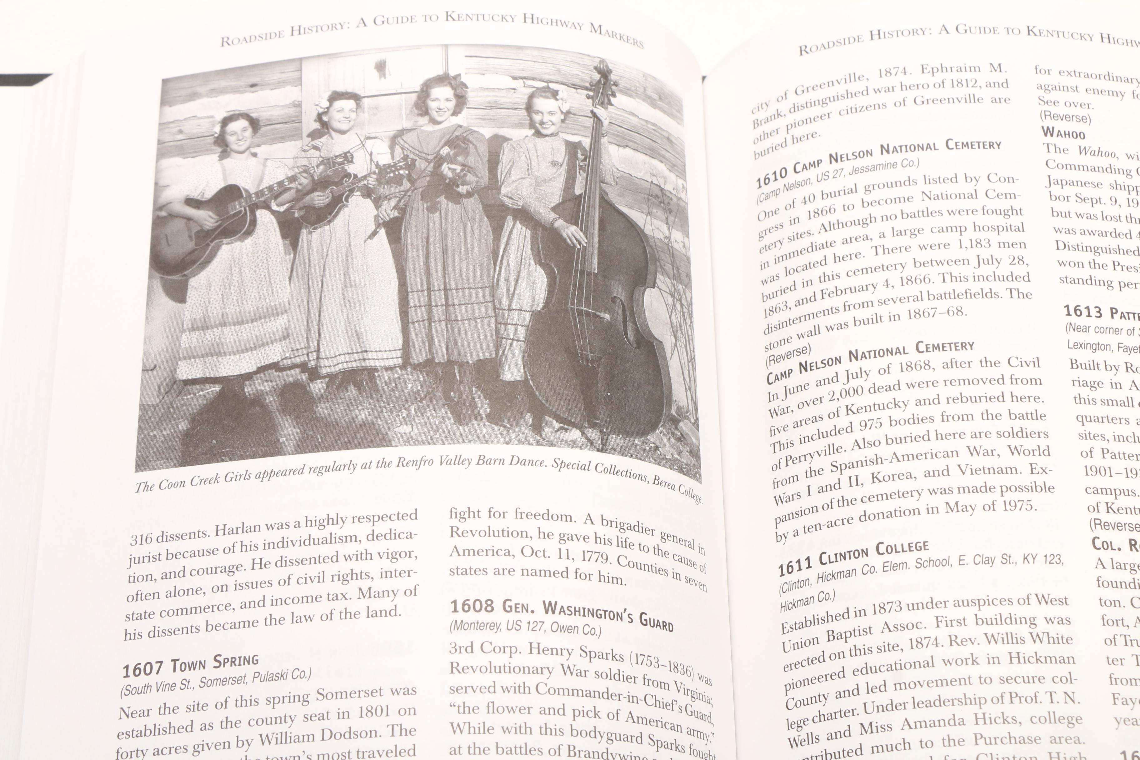 "Roadside History: A Guide to Kentucky Highway Markers" Signed First Edition