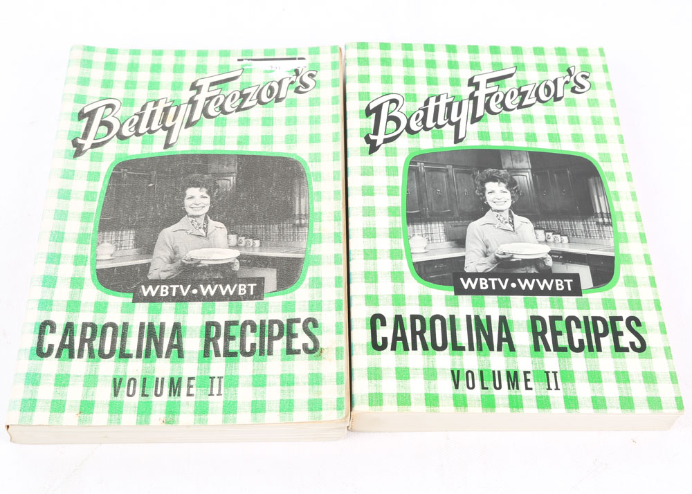 "Betty Feezor's Carolina Recipes" Cookbooks