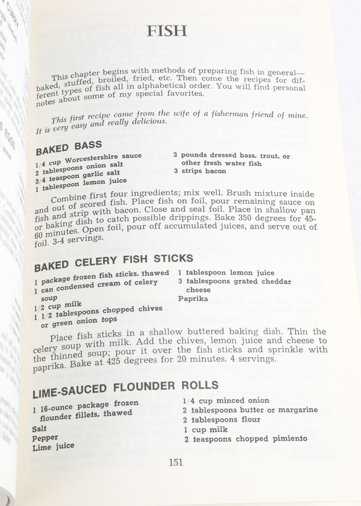 "Betty Feezor's Carolina Recipes" Cookbooks