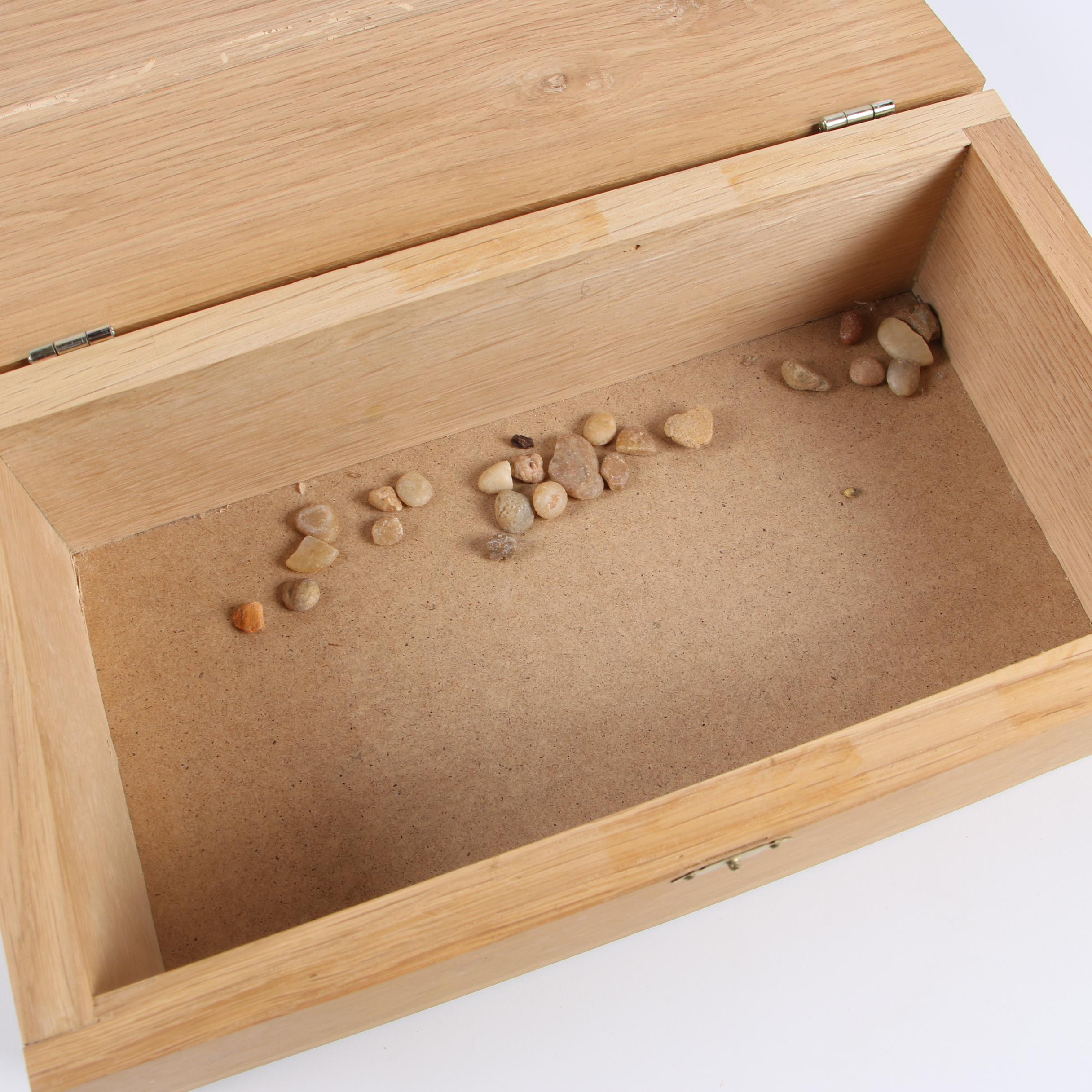 Selection of Cigar Boxes and Decorative Tin Boxes with Mineral Specimens